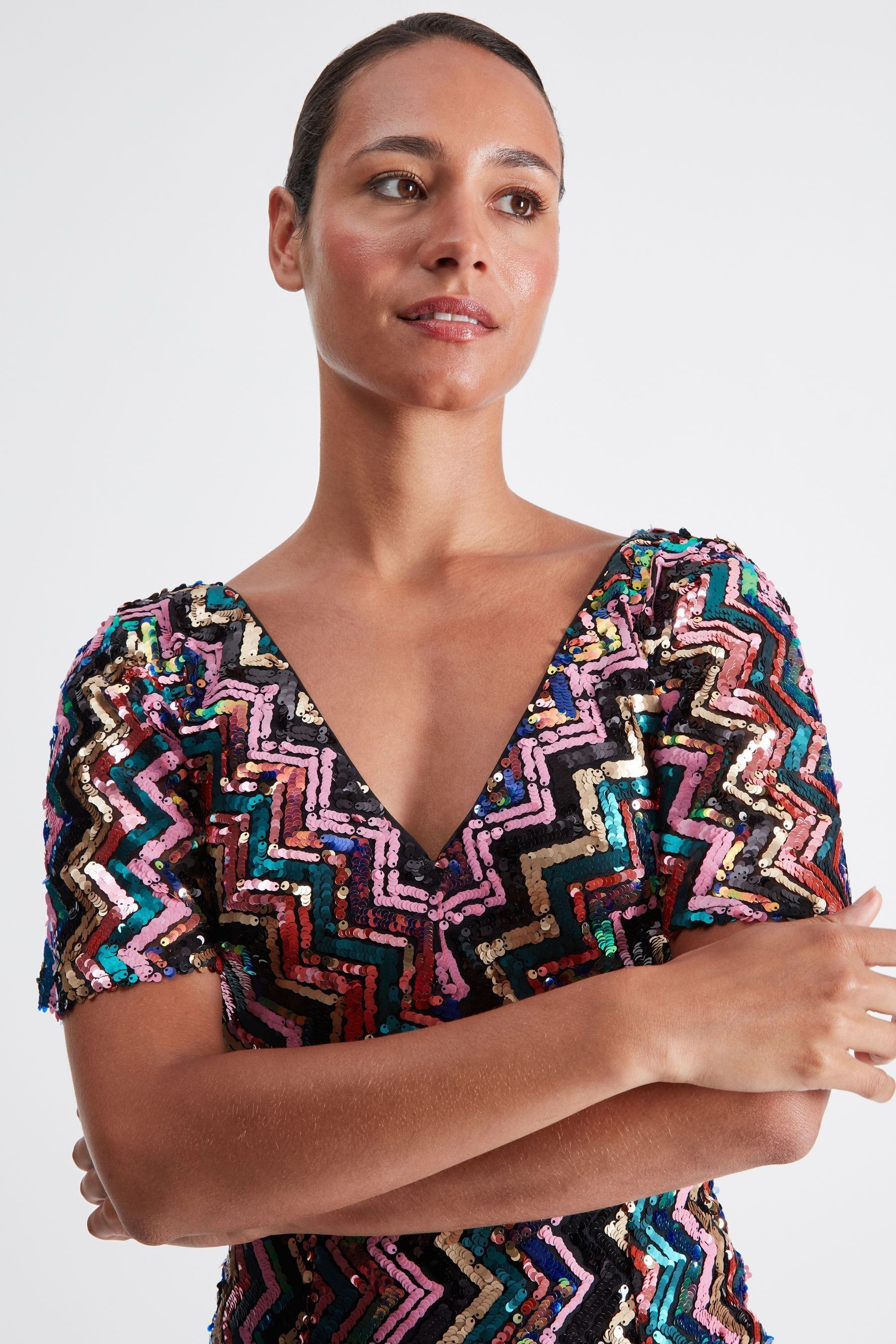 Glamorous studio midi dress top
