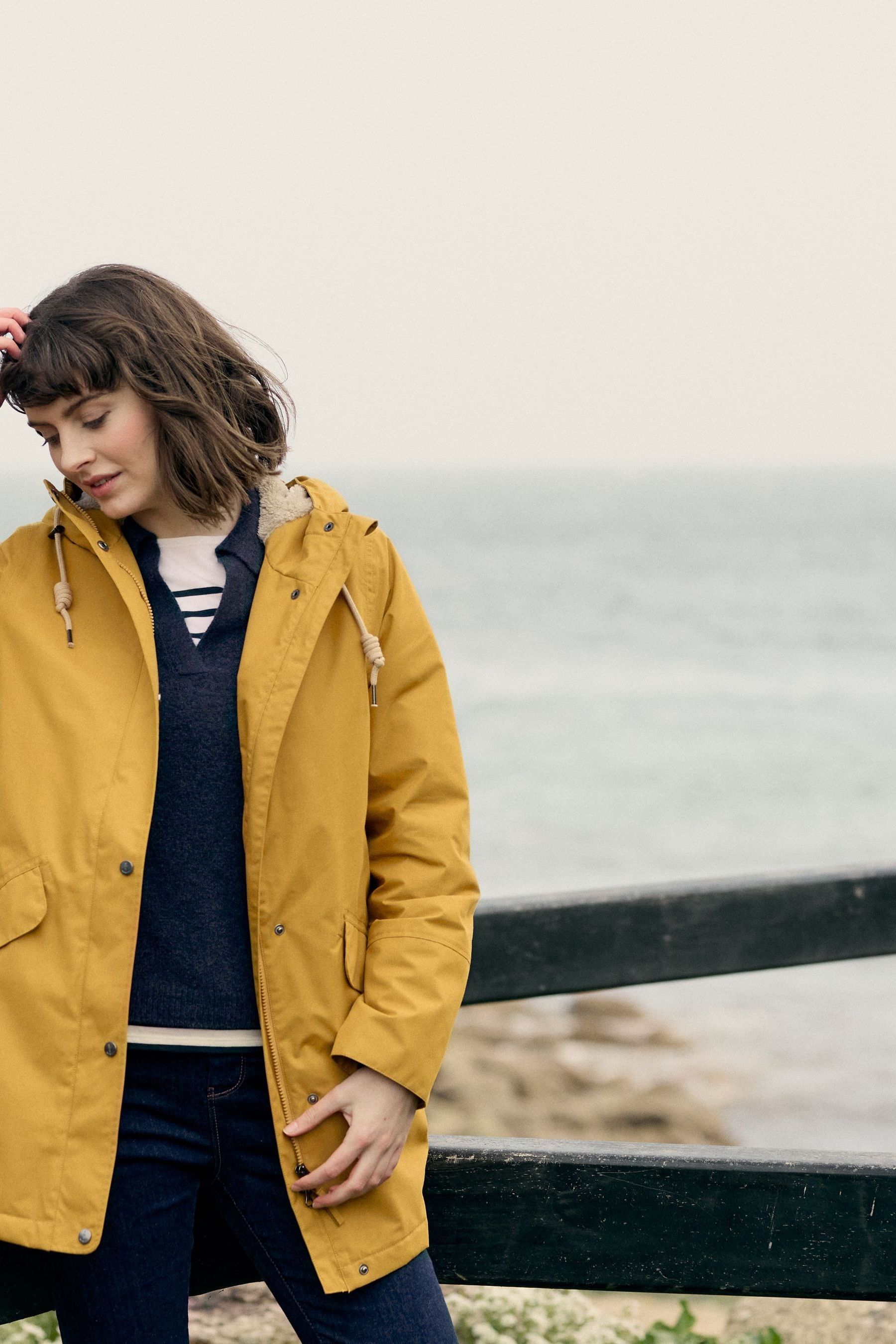 Sea salt yellow jacket top