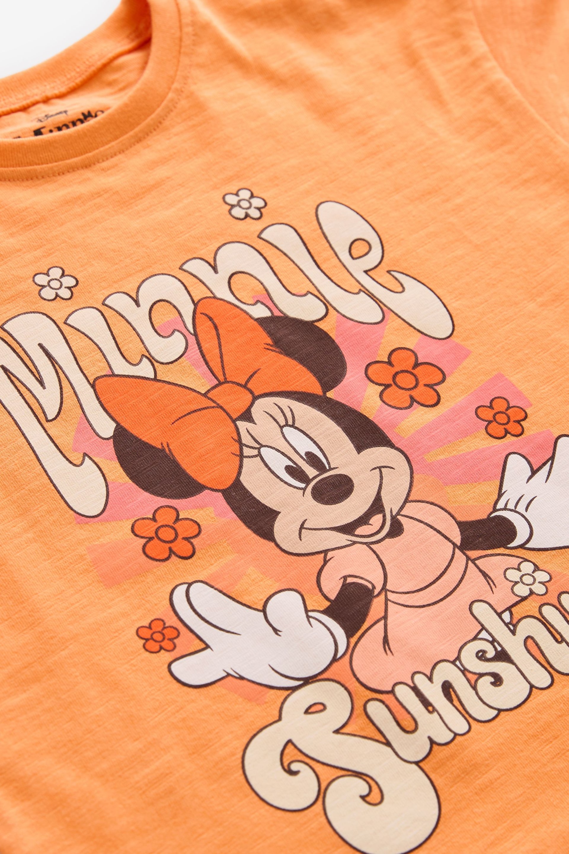 Orange Disney Minnie Mouse T-Shirt and Cycle Shorts Set (3mths-7yrs) - Image 5 of 5