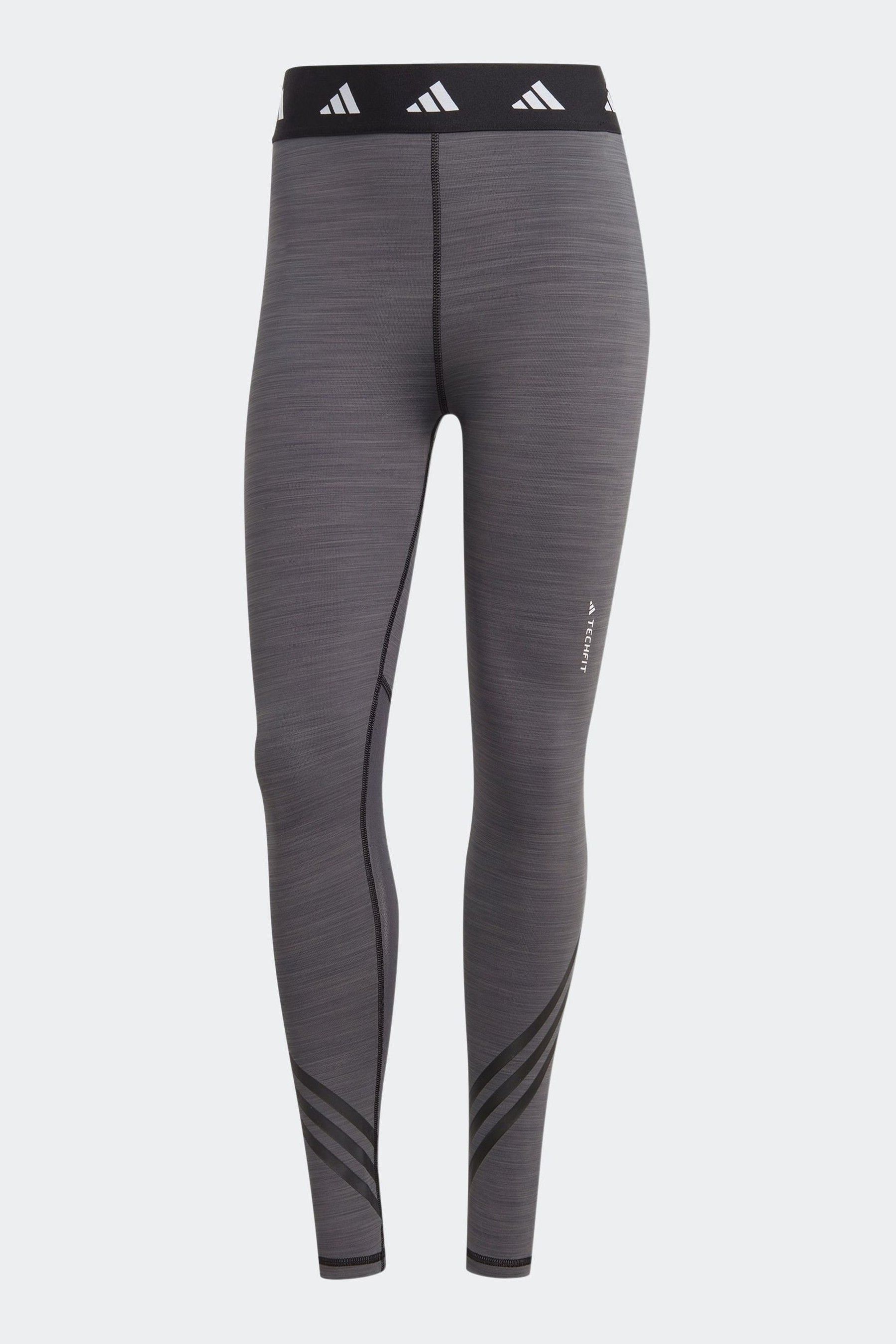 Buy adidas Grey Performance Training Techfit 3 Stripes Leggings from Next Luxembourg