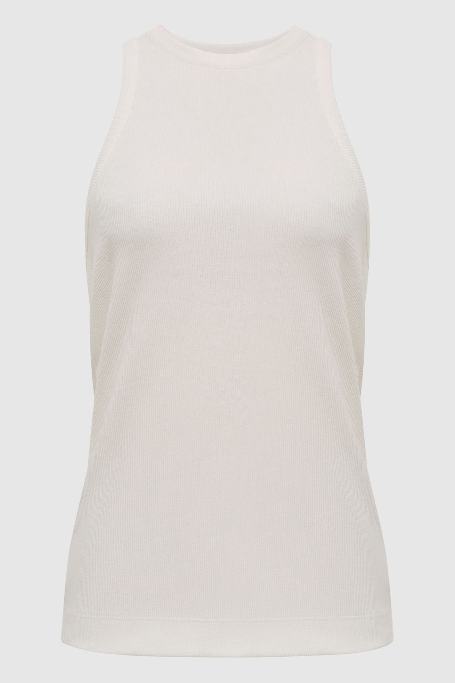 Black high neck vest top clearance