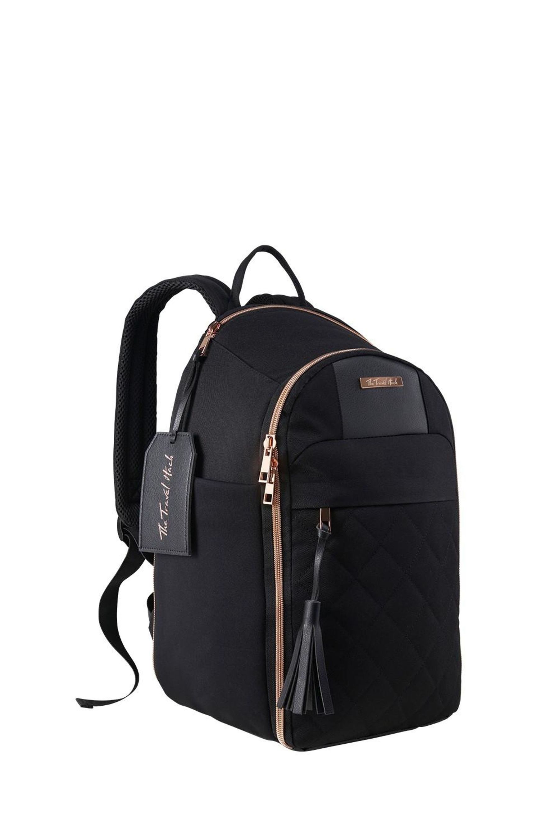 Next black backpack on sale