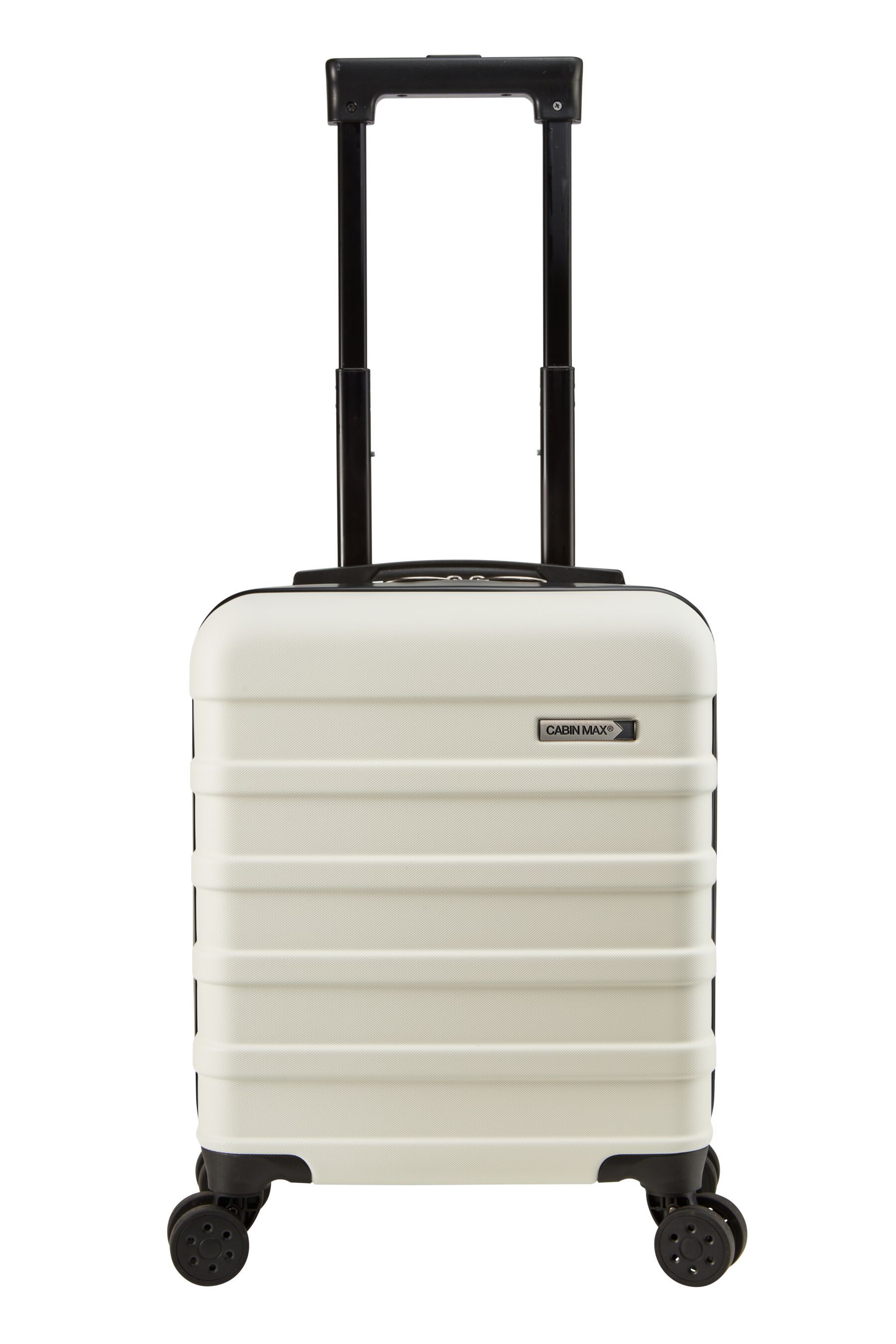 Cabin Max White Anode Four Wheel Carry On Easyjet Sized Underseat 45cm Suitcase