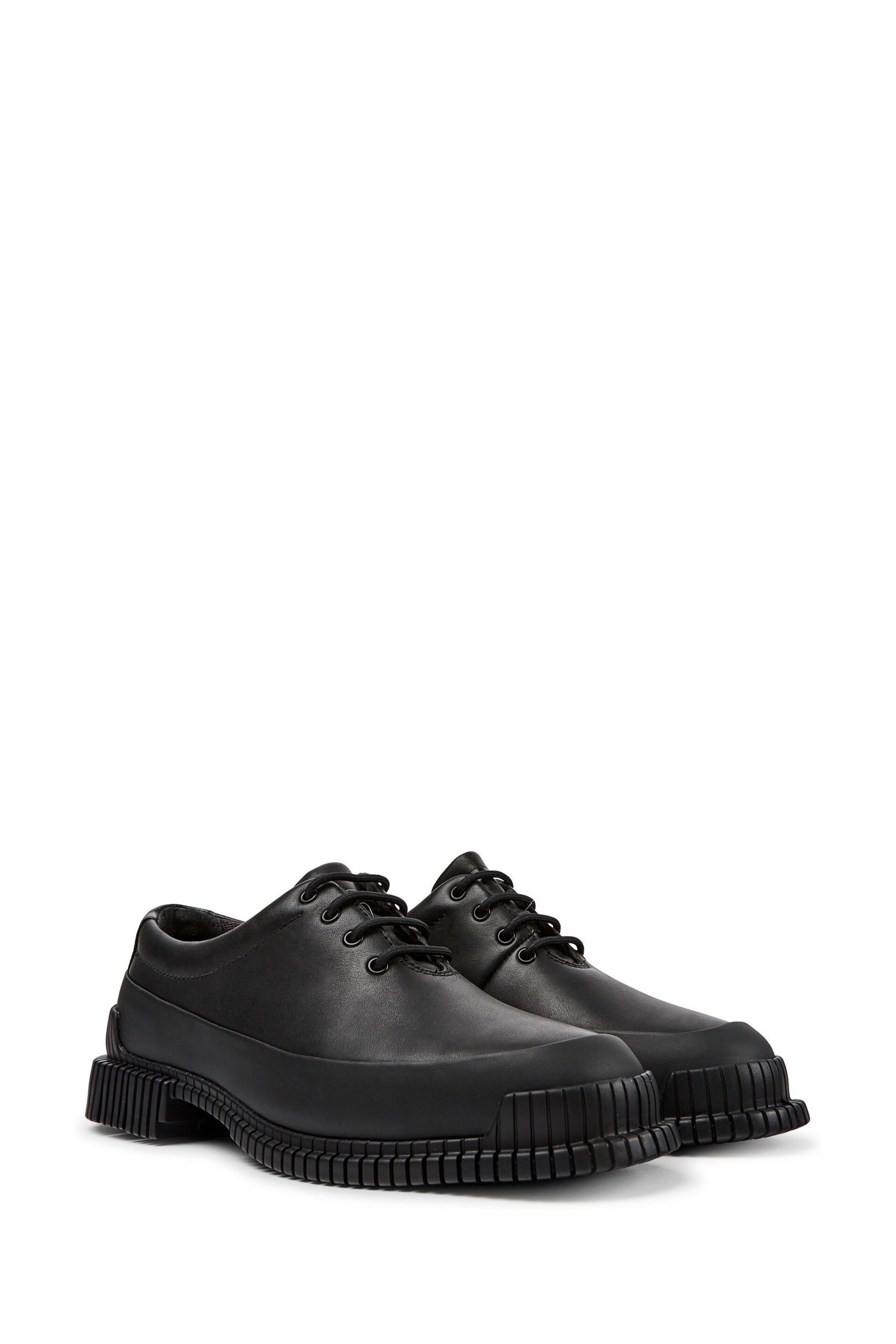 Pix Black Leather Lace Up Women's Shoes - Image 2 of 5