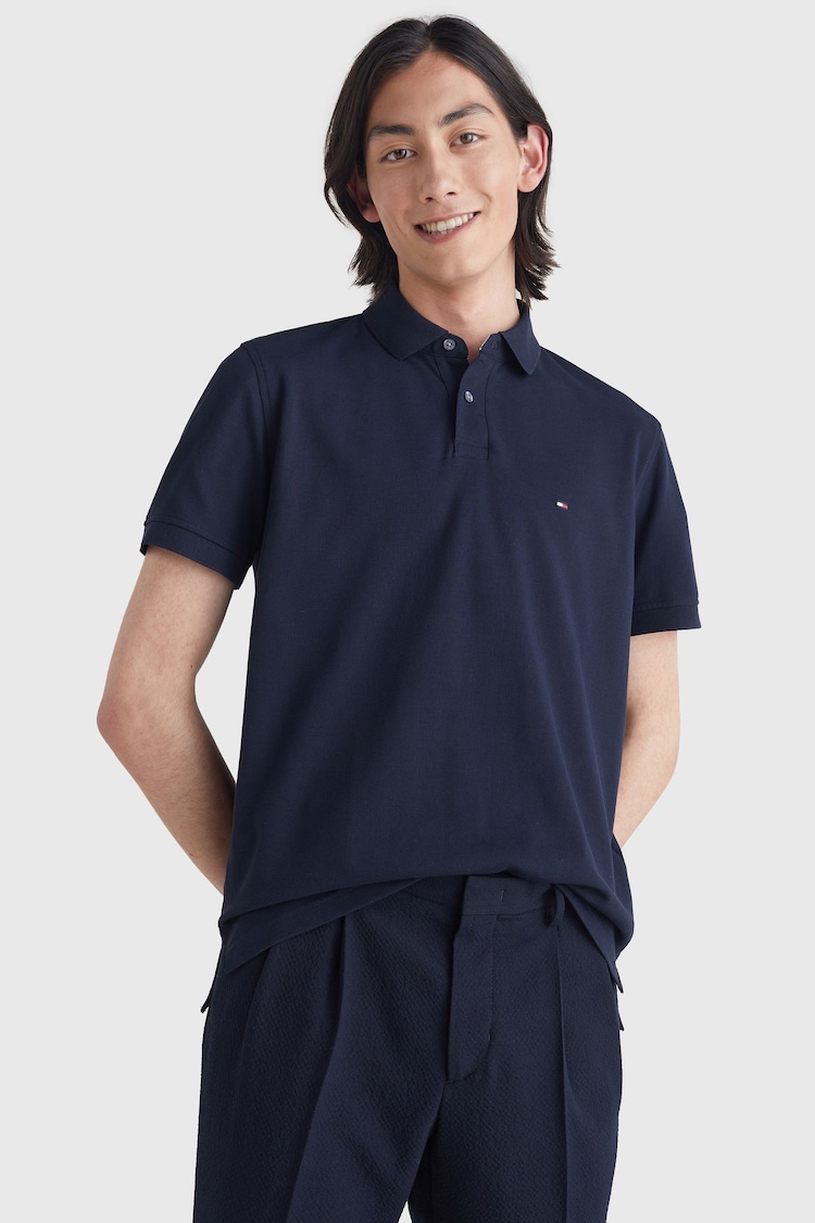 Tommy Hilfiger Blue 1985 Regular Fit Polo Shirt - Image 1 of 4