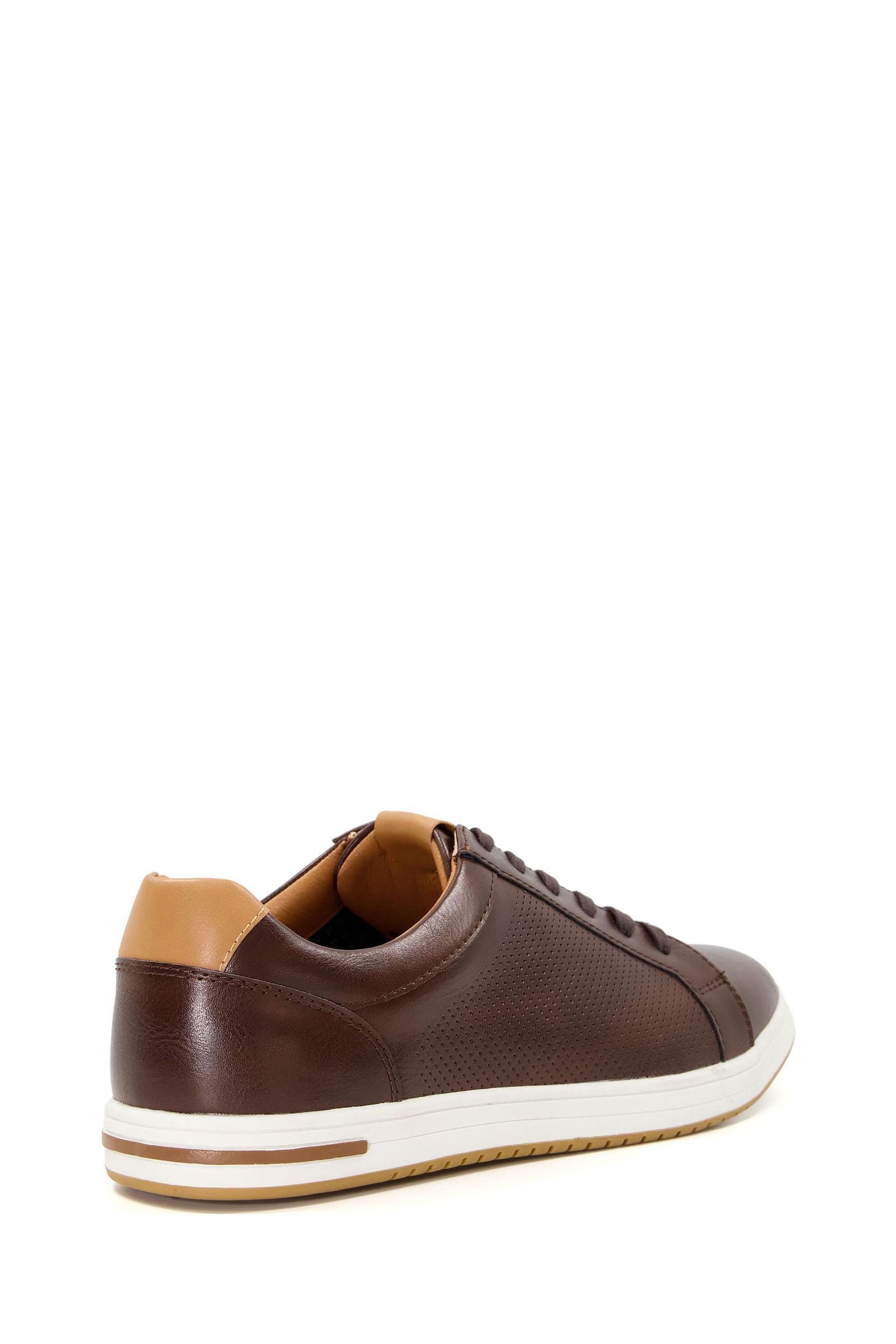 Buy Dune London Brown Tezzy Perf Entry Trainers from Next Luxembourg