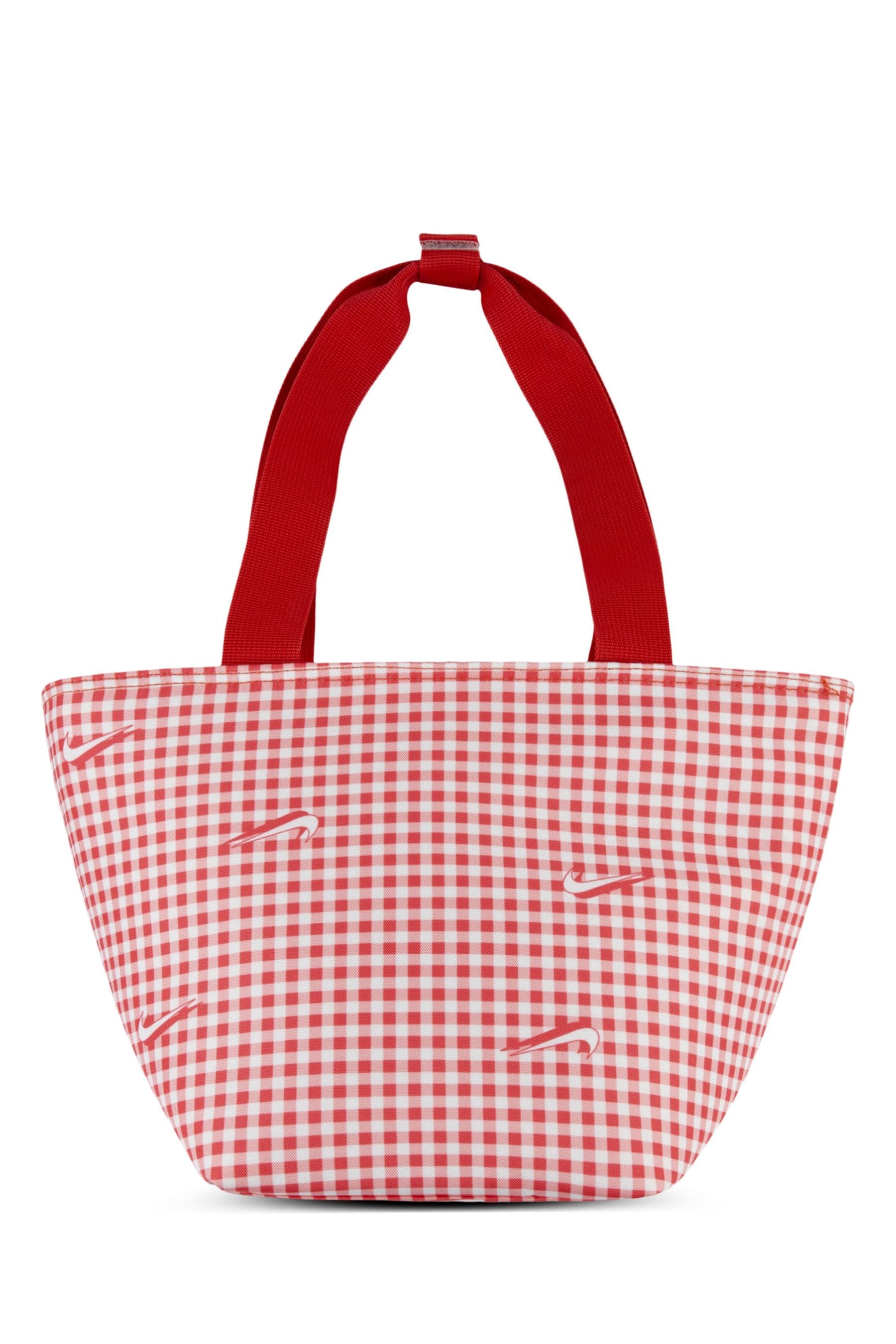 Nike gingham tracksuit red on sale