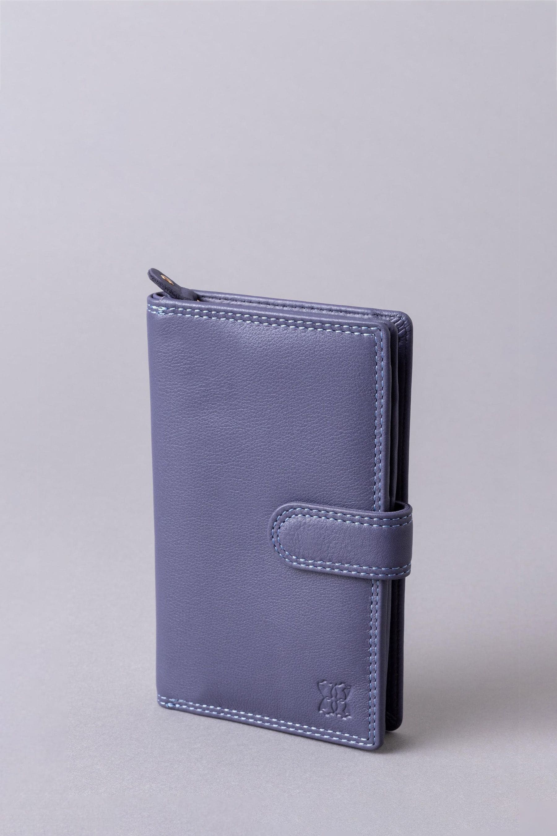 Lakeland Leather Purple Medium Leather Tab Purse