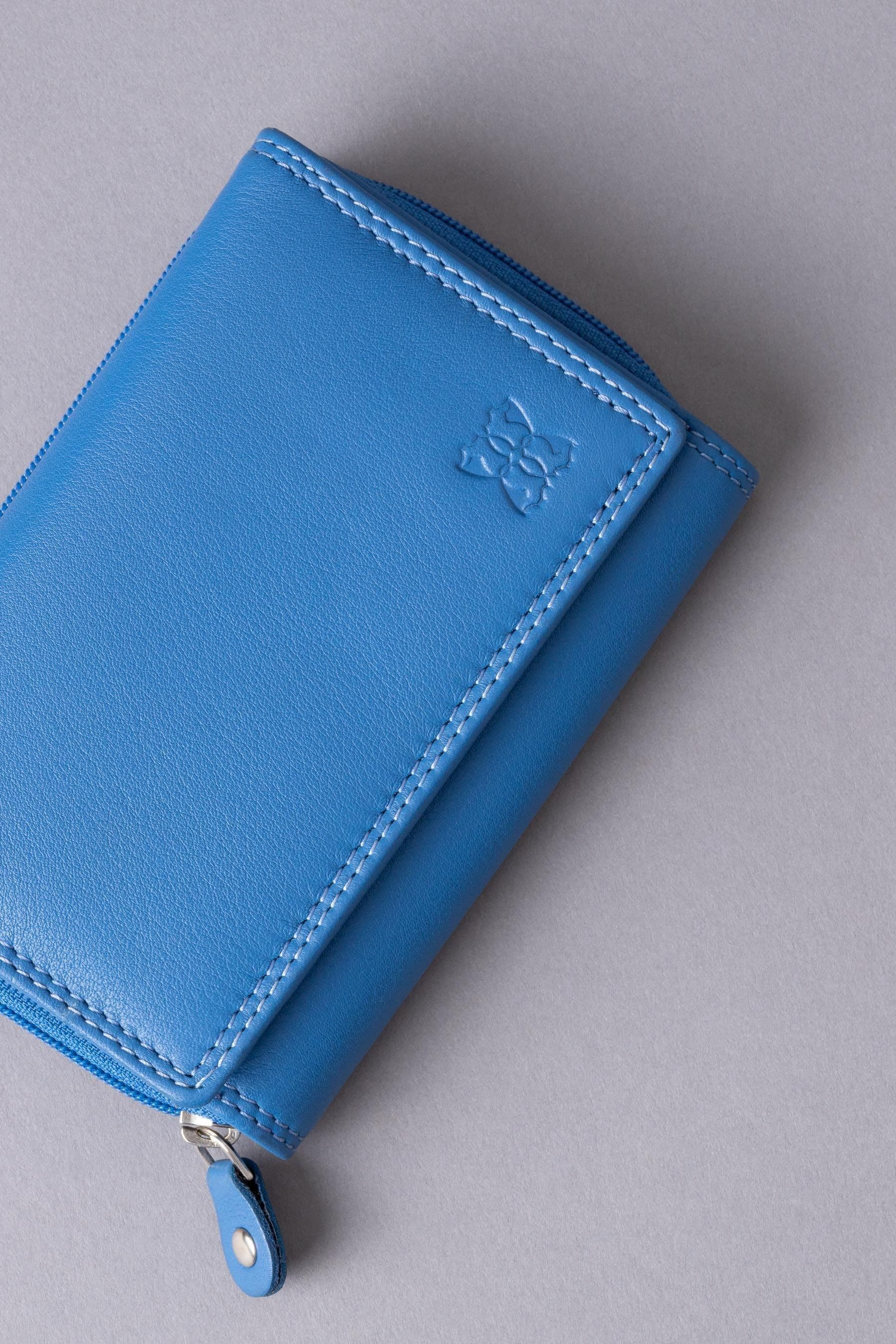 Lakeland Leather Blue Small Leather Purse