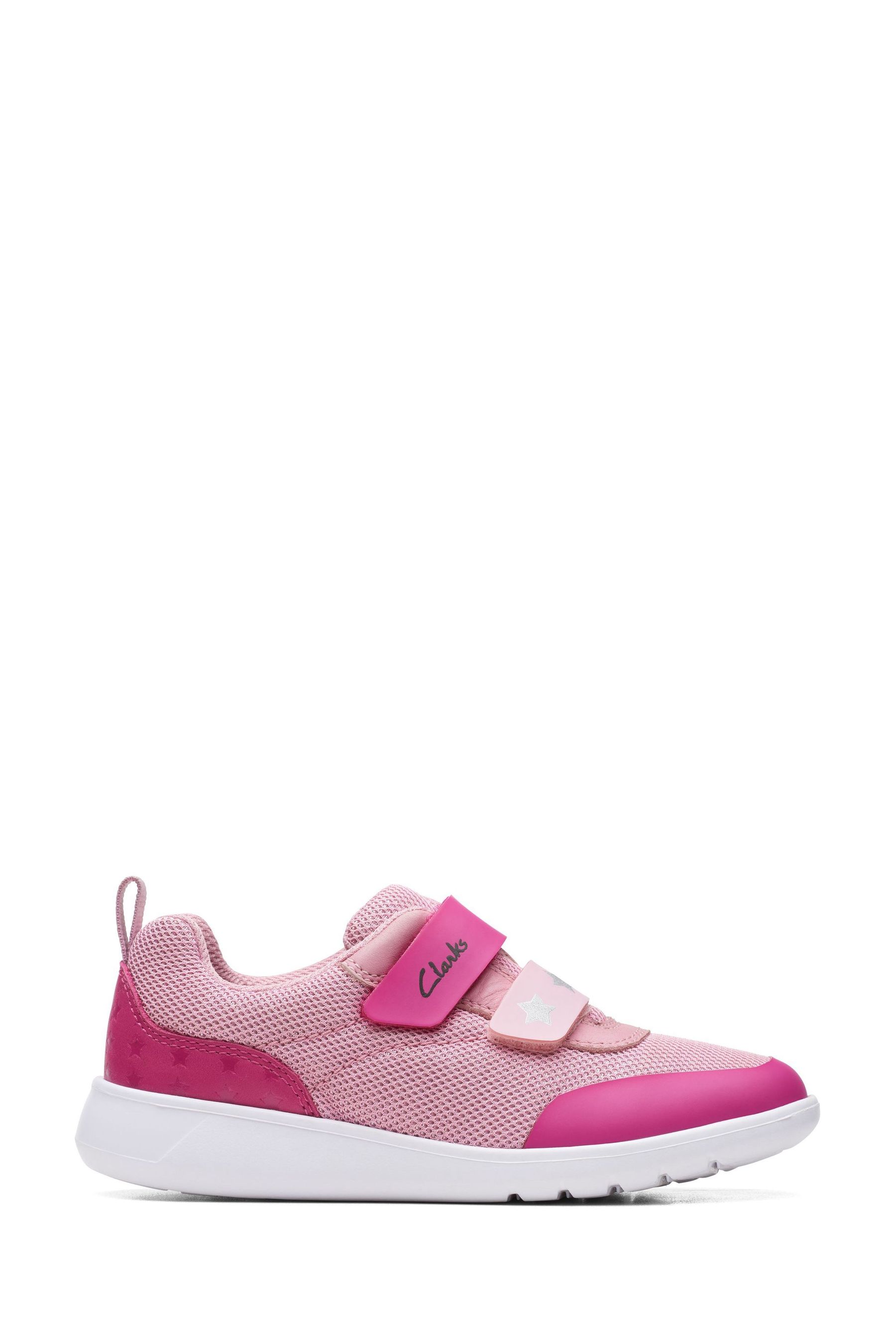 Buy Clarks Pink Synthetic Scape Flex K Trainers from Next Austria