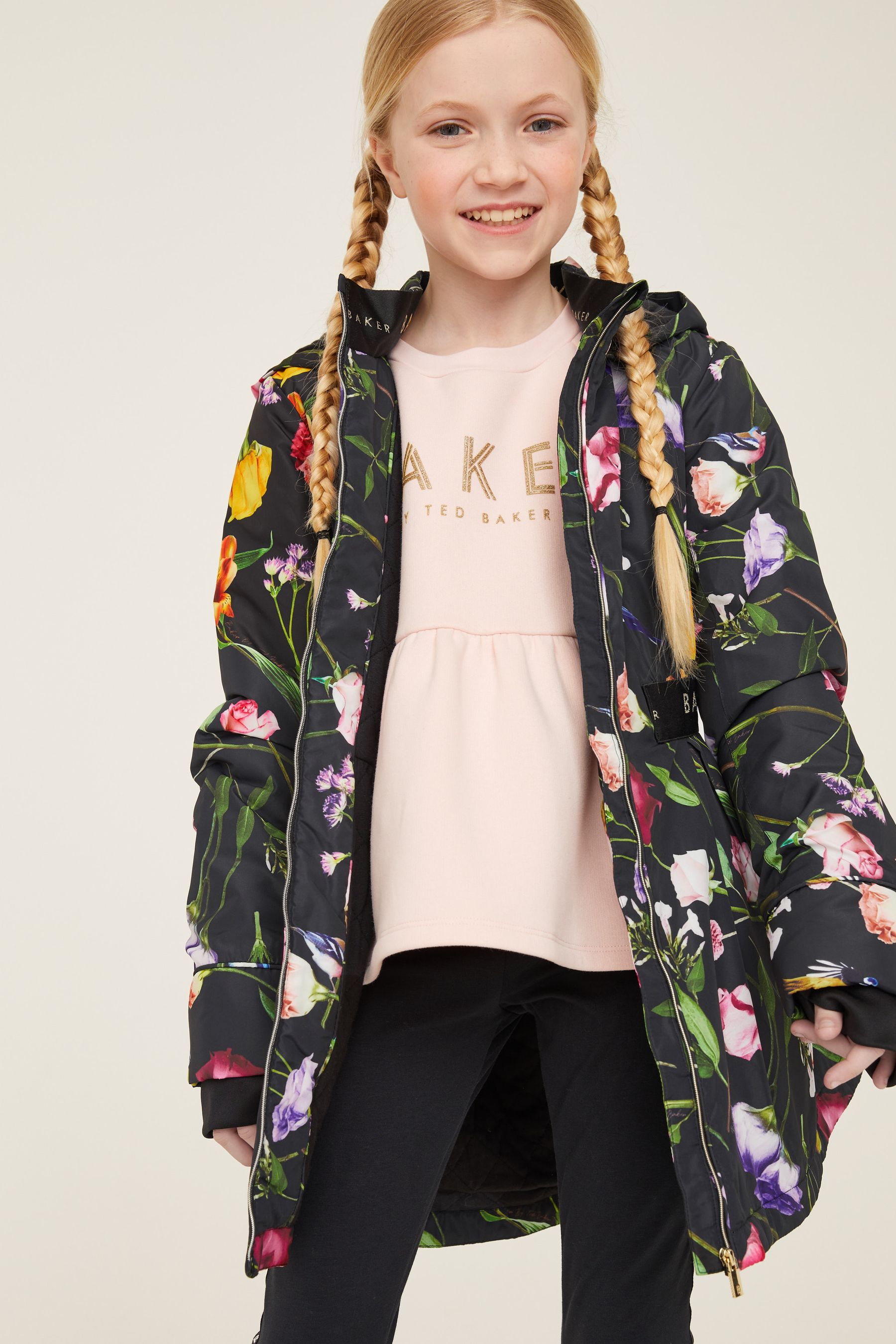 Floral rain mac shop