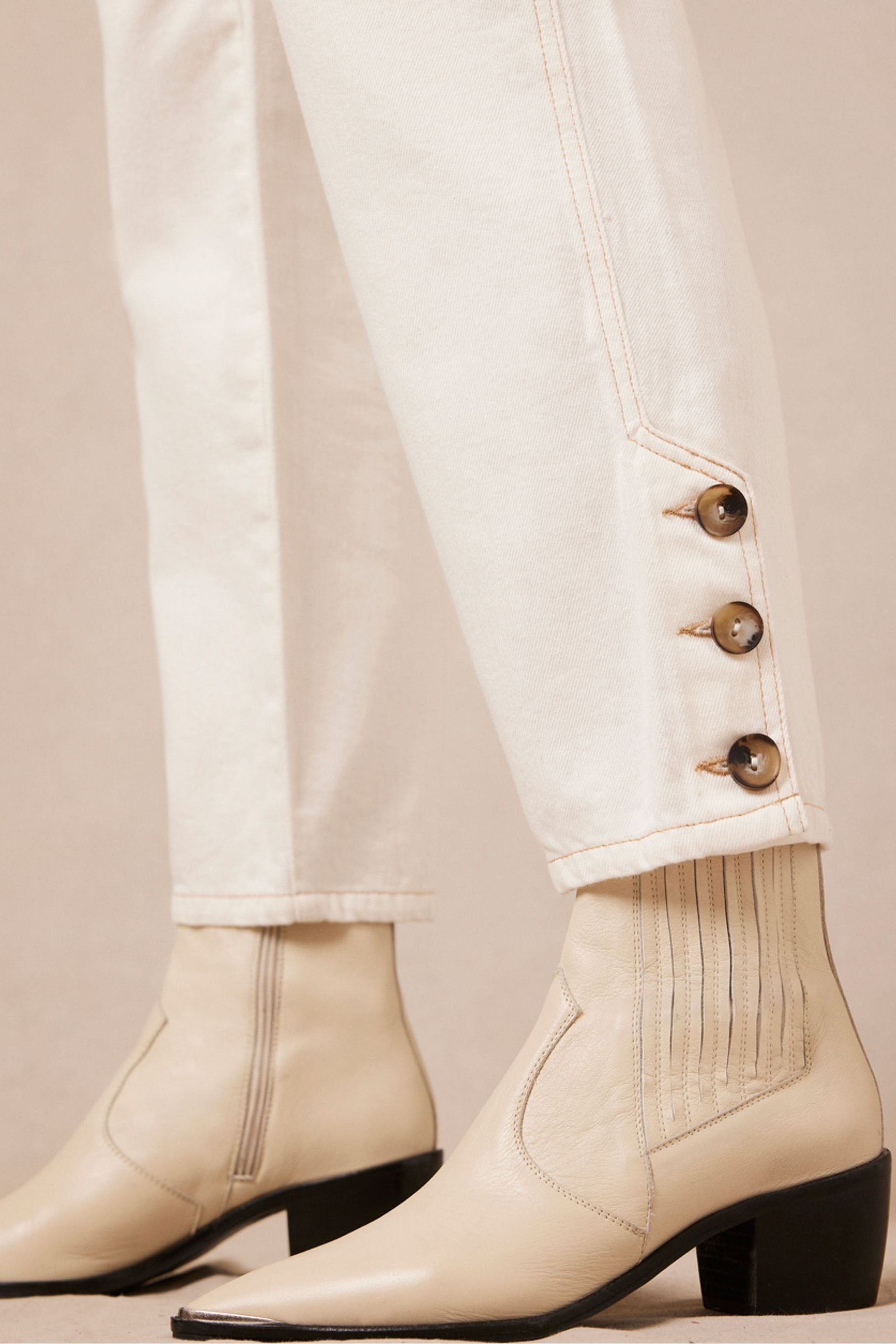 Buy Mint Velvet White Paperbag Trousers from Next Luxembourg