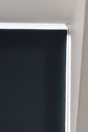 Navy Blue Ready Made Roller Blackout Blind Textured - Image 5 of 7