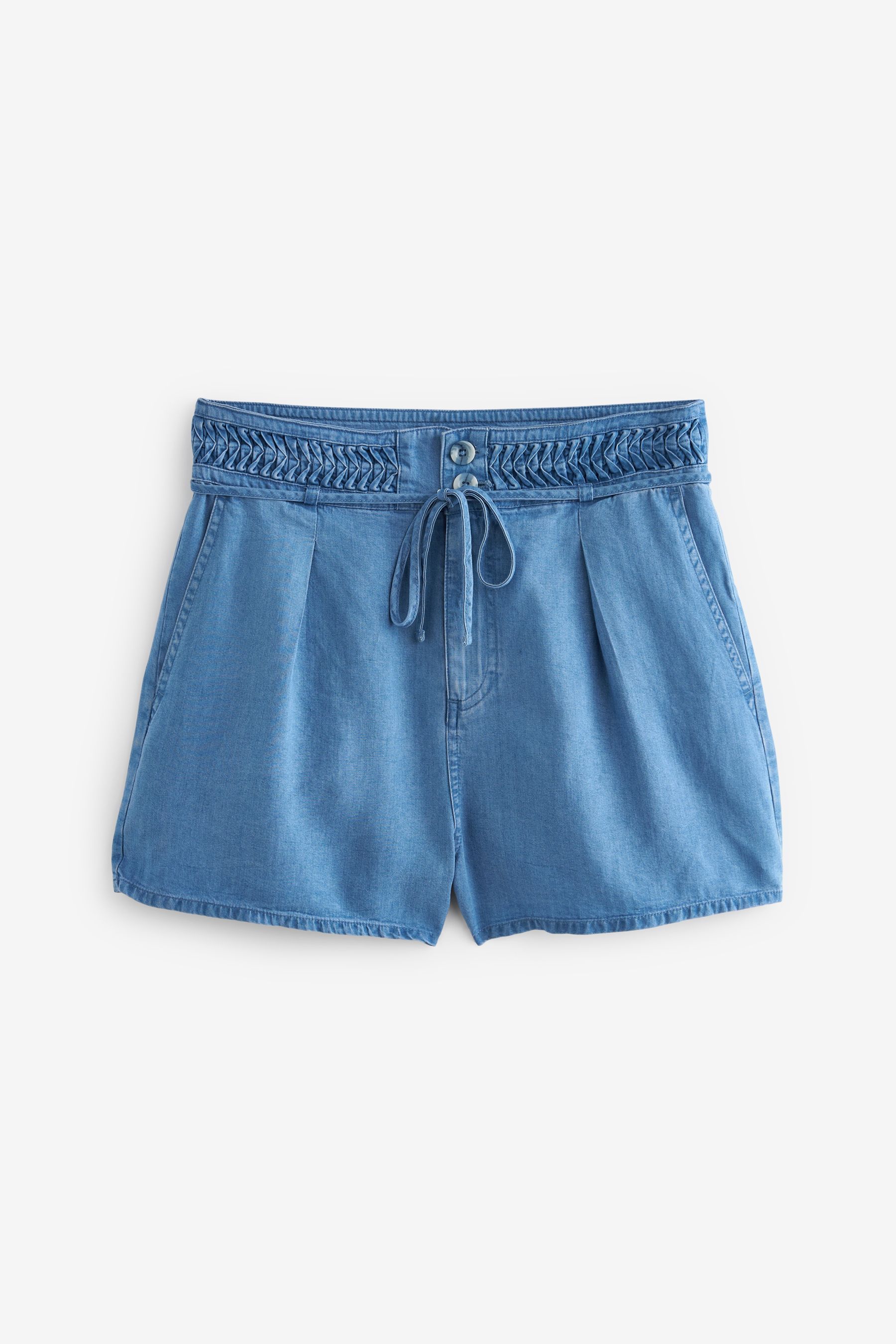 Blue tie shorts hotsell