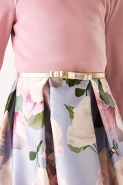 Baker by Ted Baker Pink Long Sleeve Floral Dress - Image 5 of 9