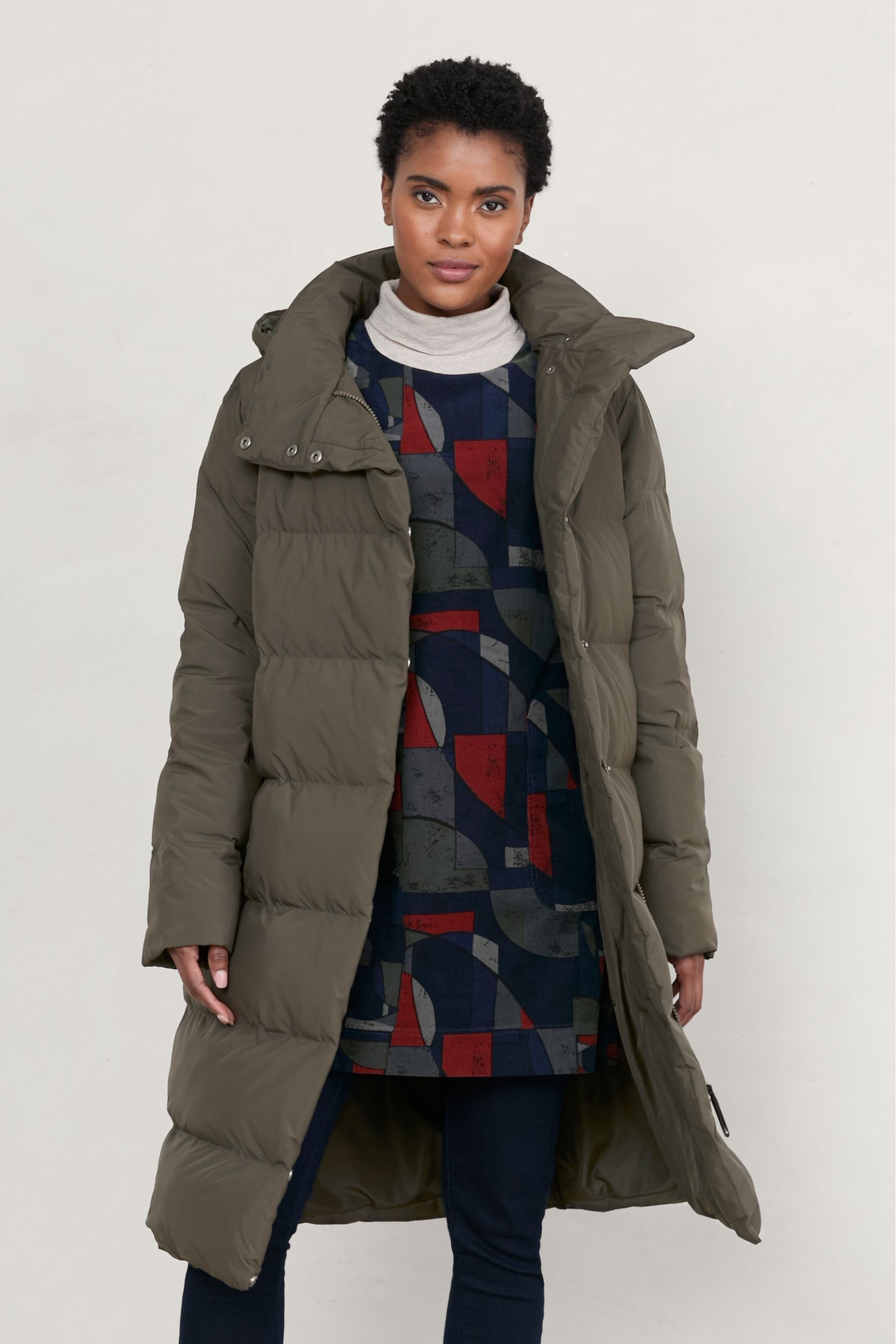 Buy Seasalt Cornwall Green Waterproof Holywell Bay Coat from Next Luxembourg
