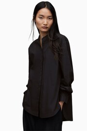 AllSaints Black Marcie Shirt - Image 3 of 7