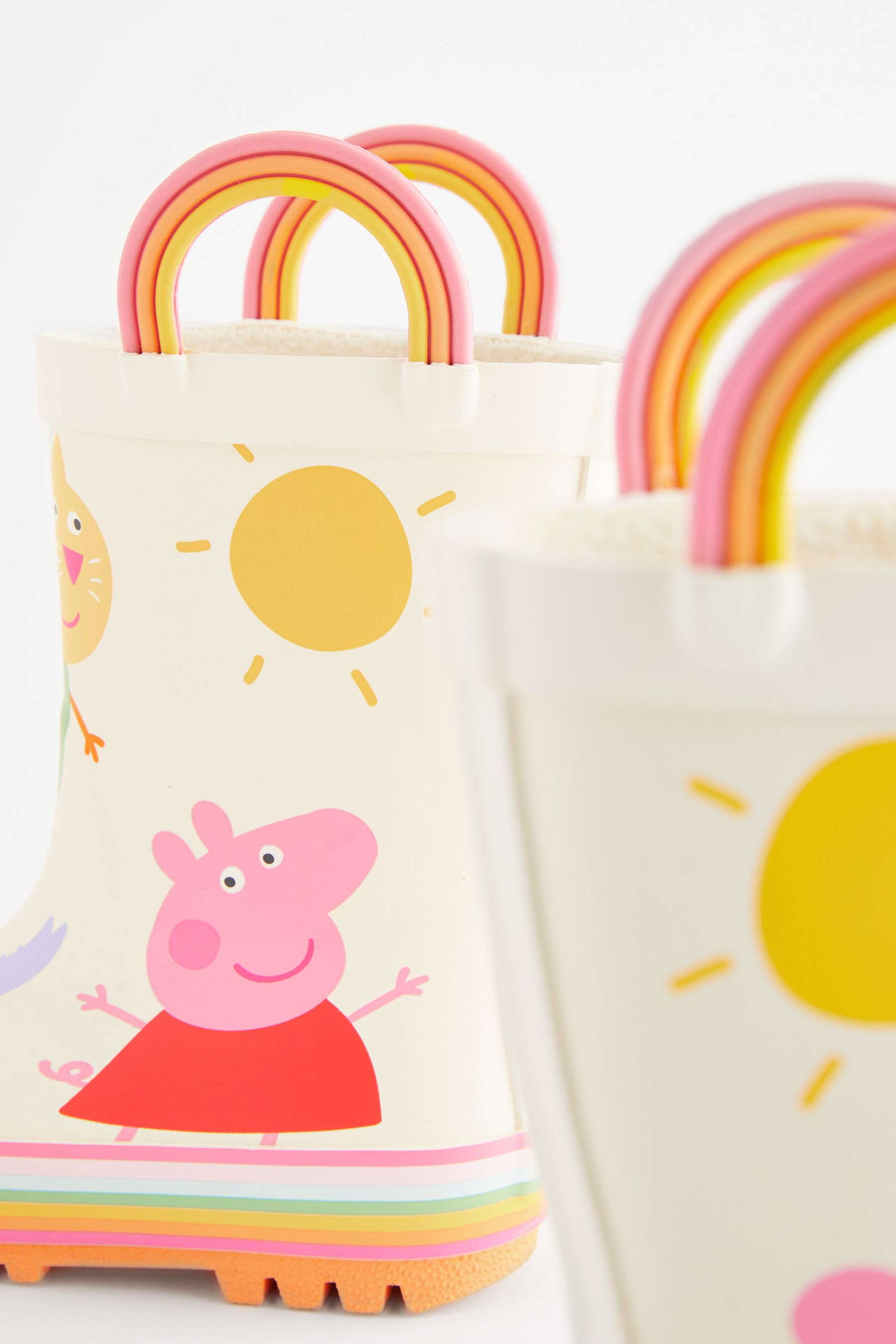 Buy Peppa Pig Character White Handle Wellies from Next Austria