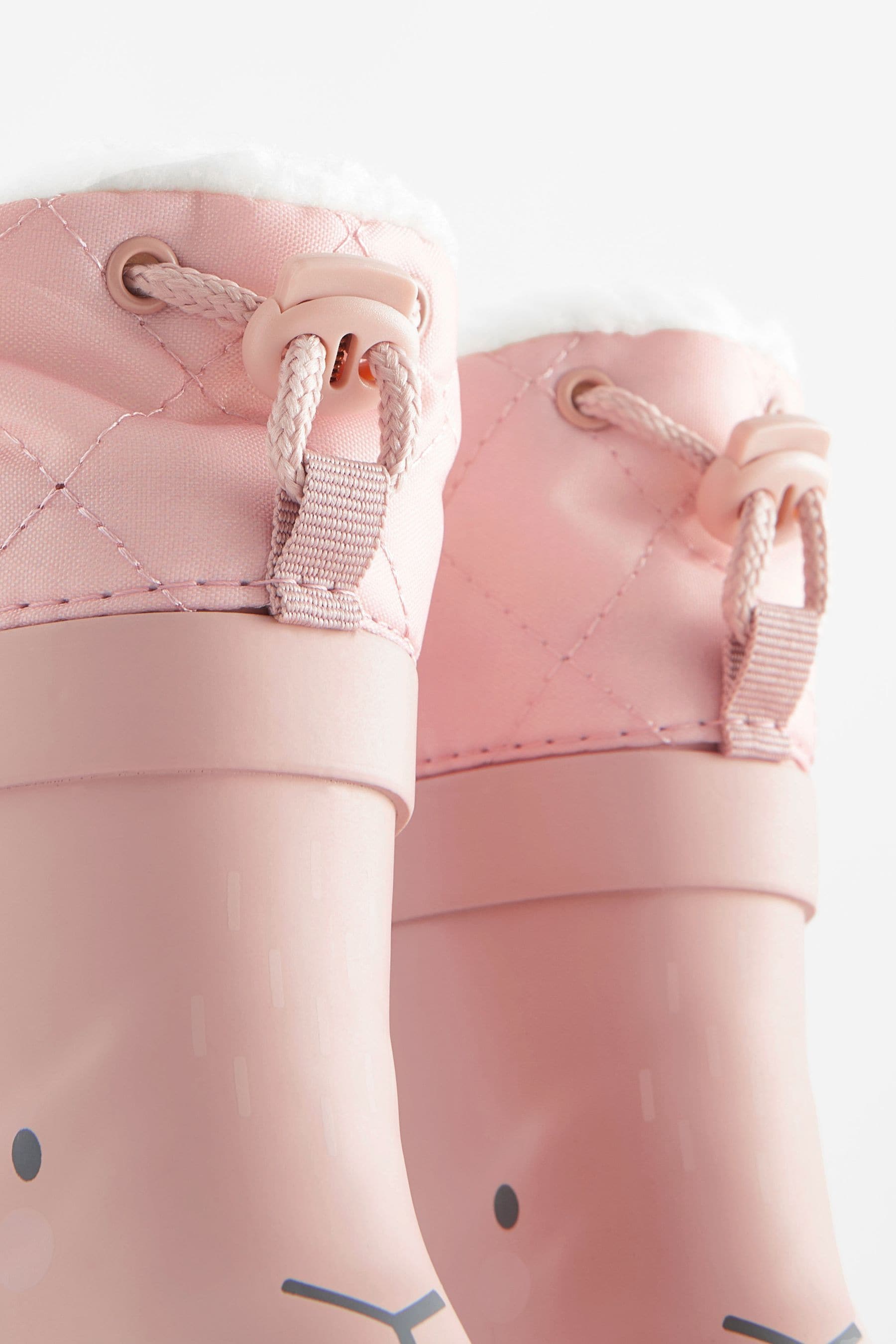 Buy Pink Bunny Thermal Thinsulate Lined Cuff Wellies from Next Oman