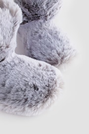 Grey Faux Fur Boot Slippers - Image 4 of 5