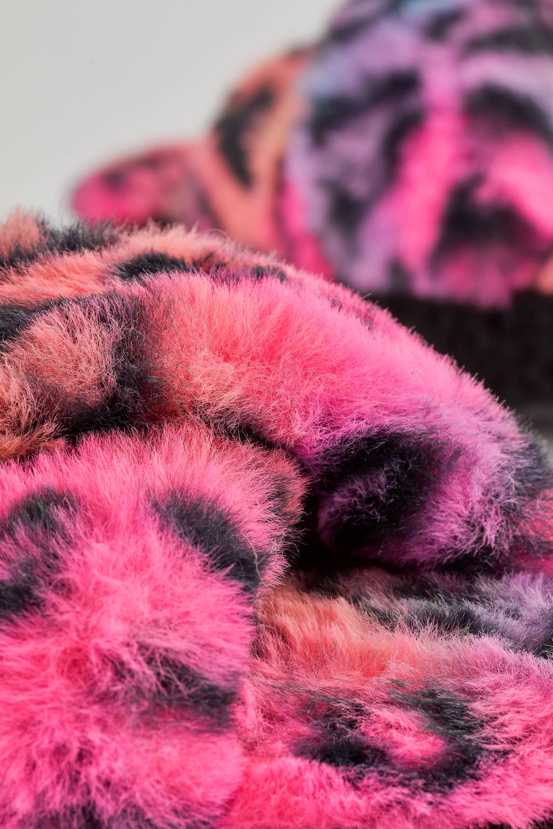 Real faux fur sliders clearance