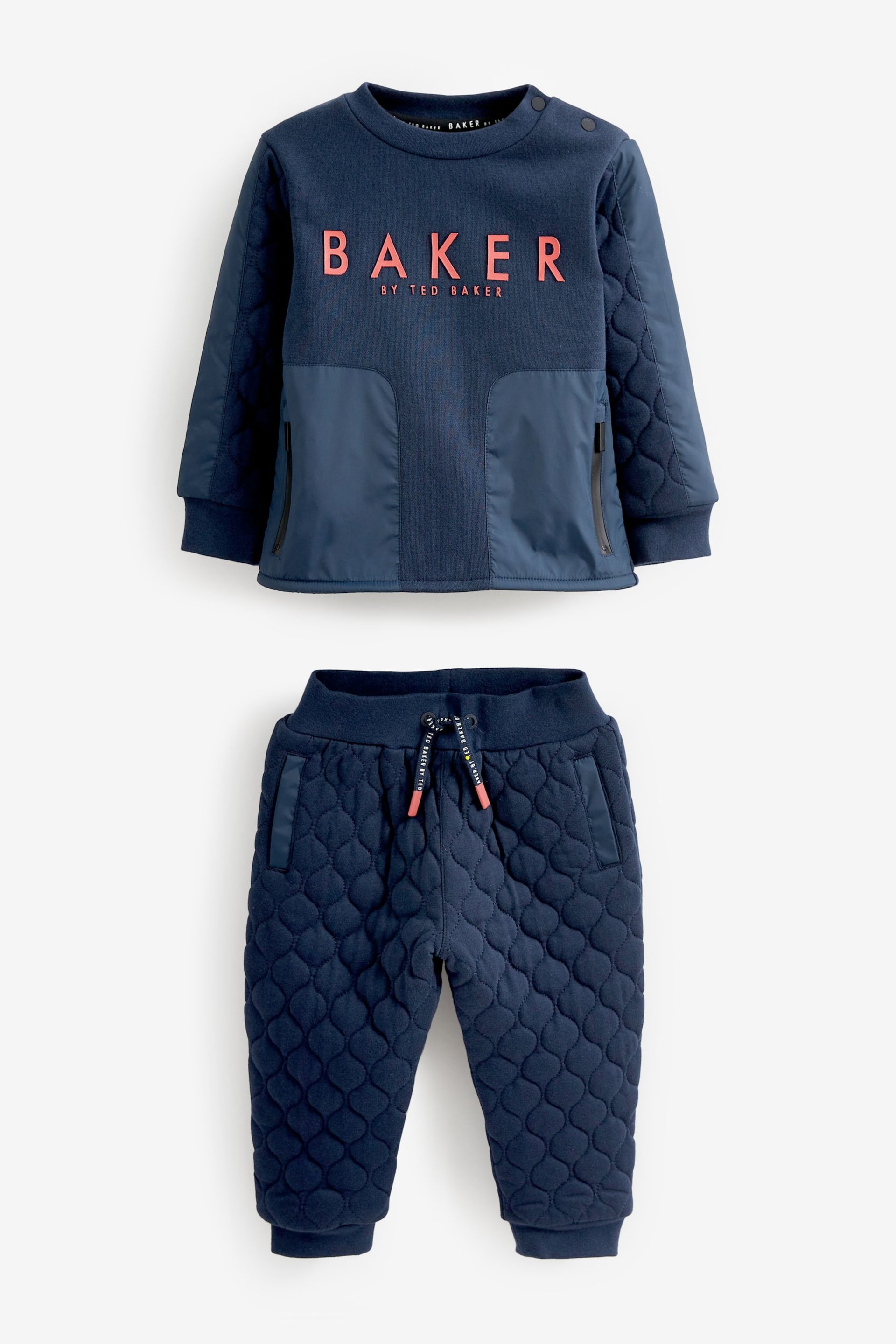 Baker by Ted Baker (0-6yrs) Quilted Sweater and Jogger Set - Image 1 of 13