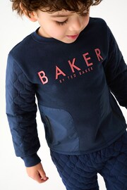 Baker by Ted Baker (0-6yrs) Quilted Sweater and Jogger Set - Image 10 of 13