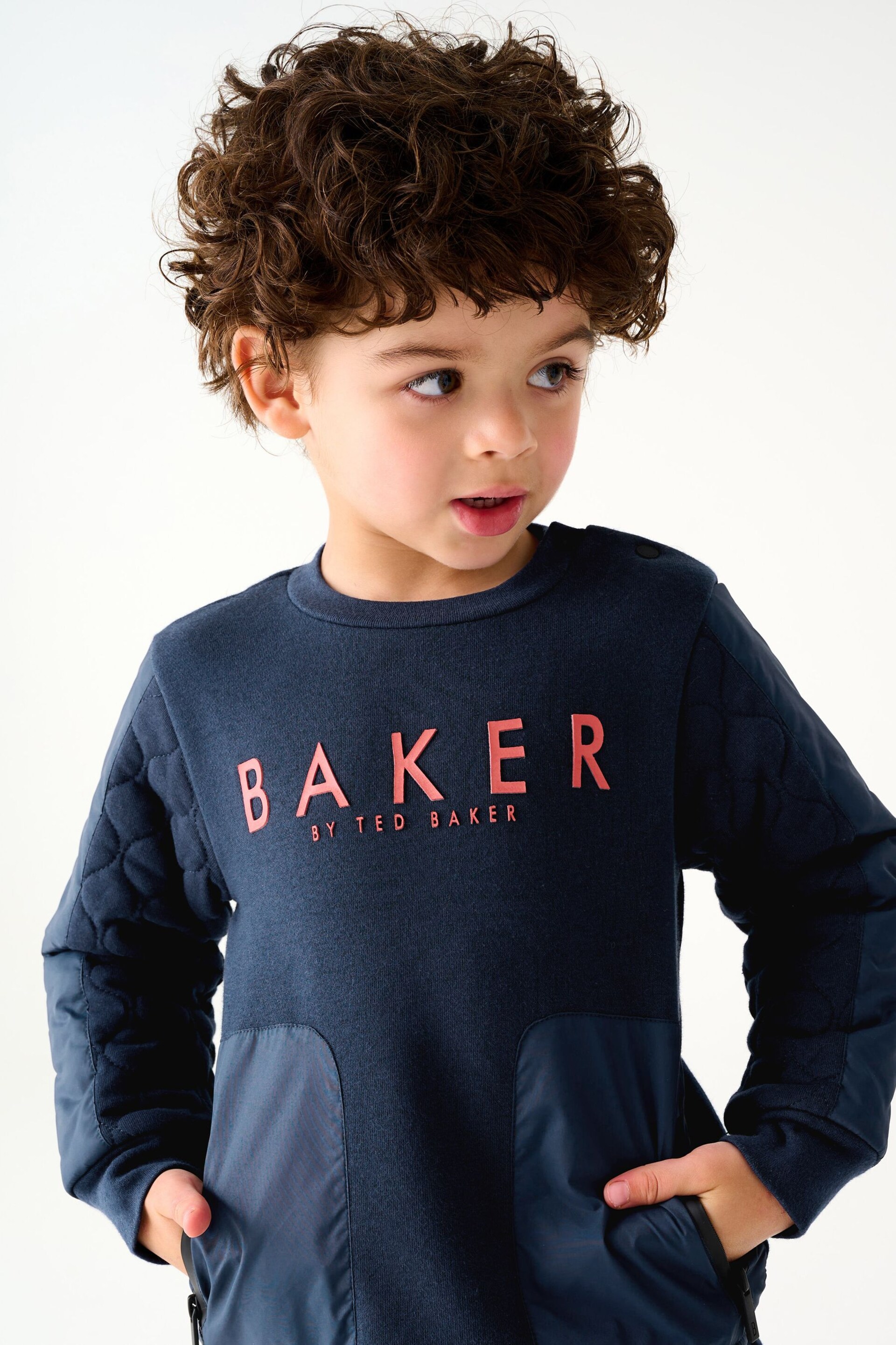 Baker by Ted Baker (0-6yrs) Quilted Sweater and Jogger Set - Image 8 of 13