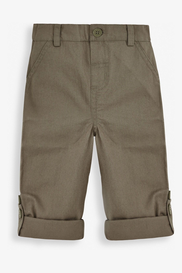 JoJo Maman Bébé Olive Twill Convertible Chinos - Image 2 of 4