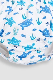 JoJo Maman Bébé Blue Turtle Swim Nappy - Image 3 of 3