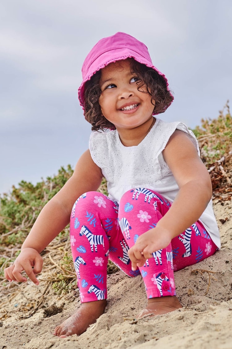 JoJo Maman Bébé White Girls' Pretty Embroidered Top - Image 1 of 4