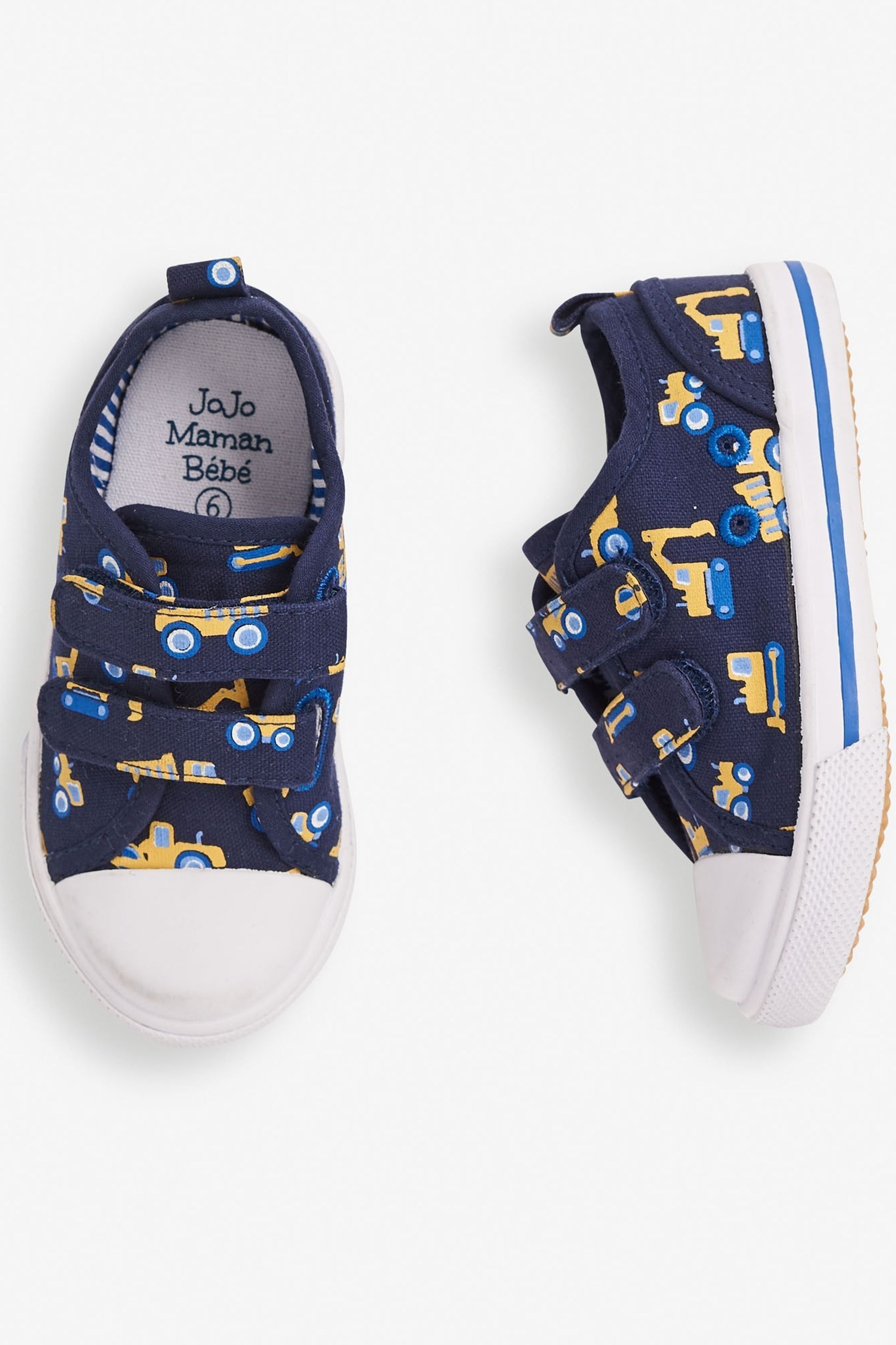 Buy JoJo Maman Bebe Navy Digger Print Canvas Pumps from the Next UK online shop