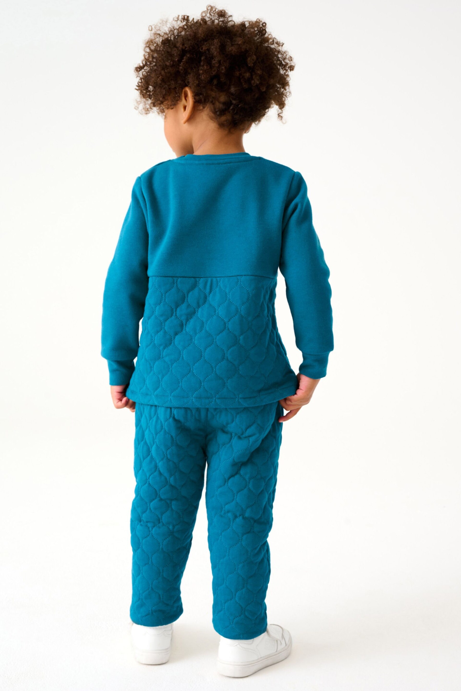 Baker by Ted Baker (0-6yrs) Quilted Sweater and Jogger Set - Image 3 of 13