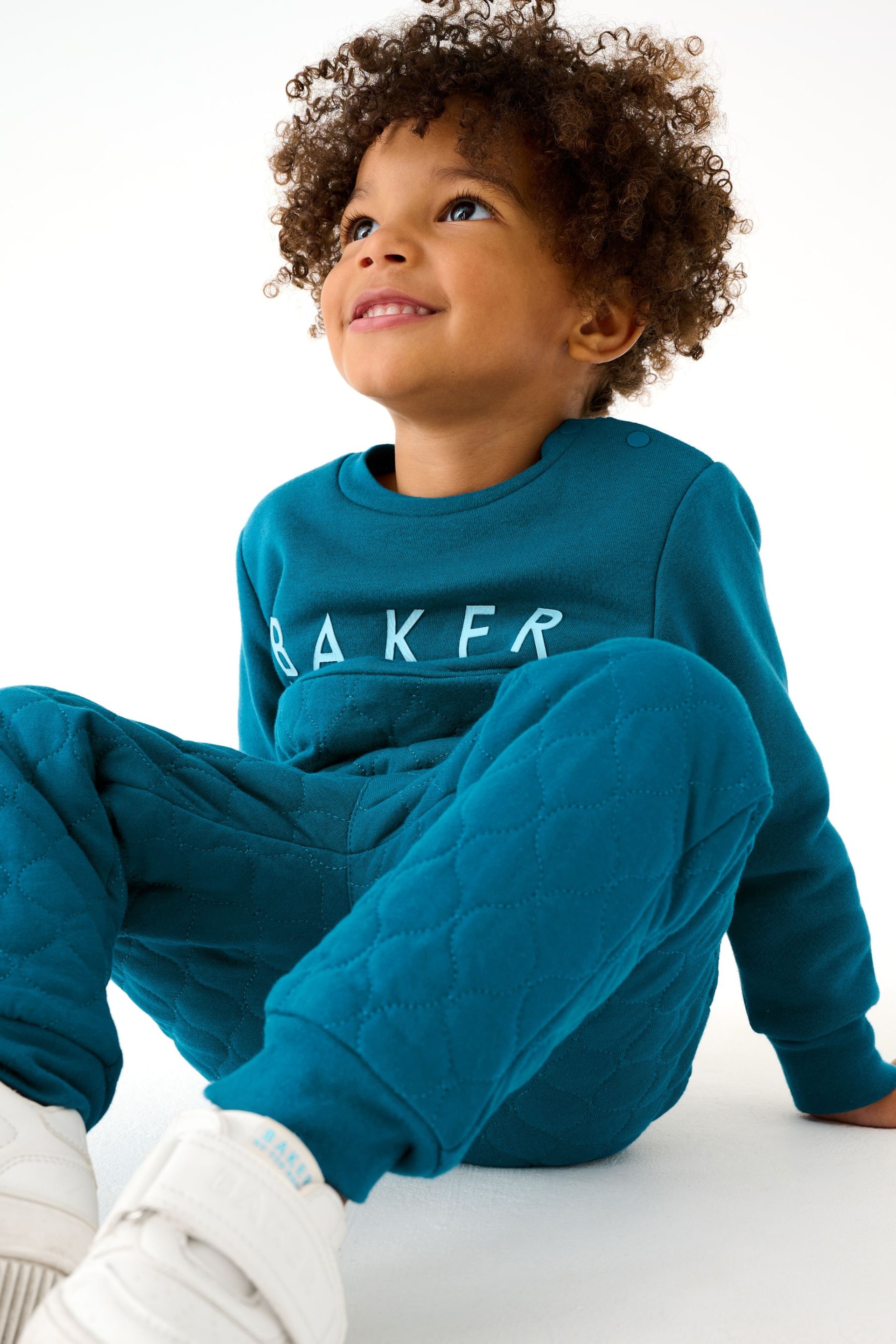 Baker by Ted Baker (0-6yrs) Quilted Sweater and Jogger Set - Image 4 of 13