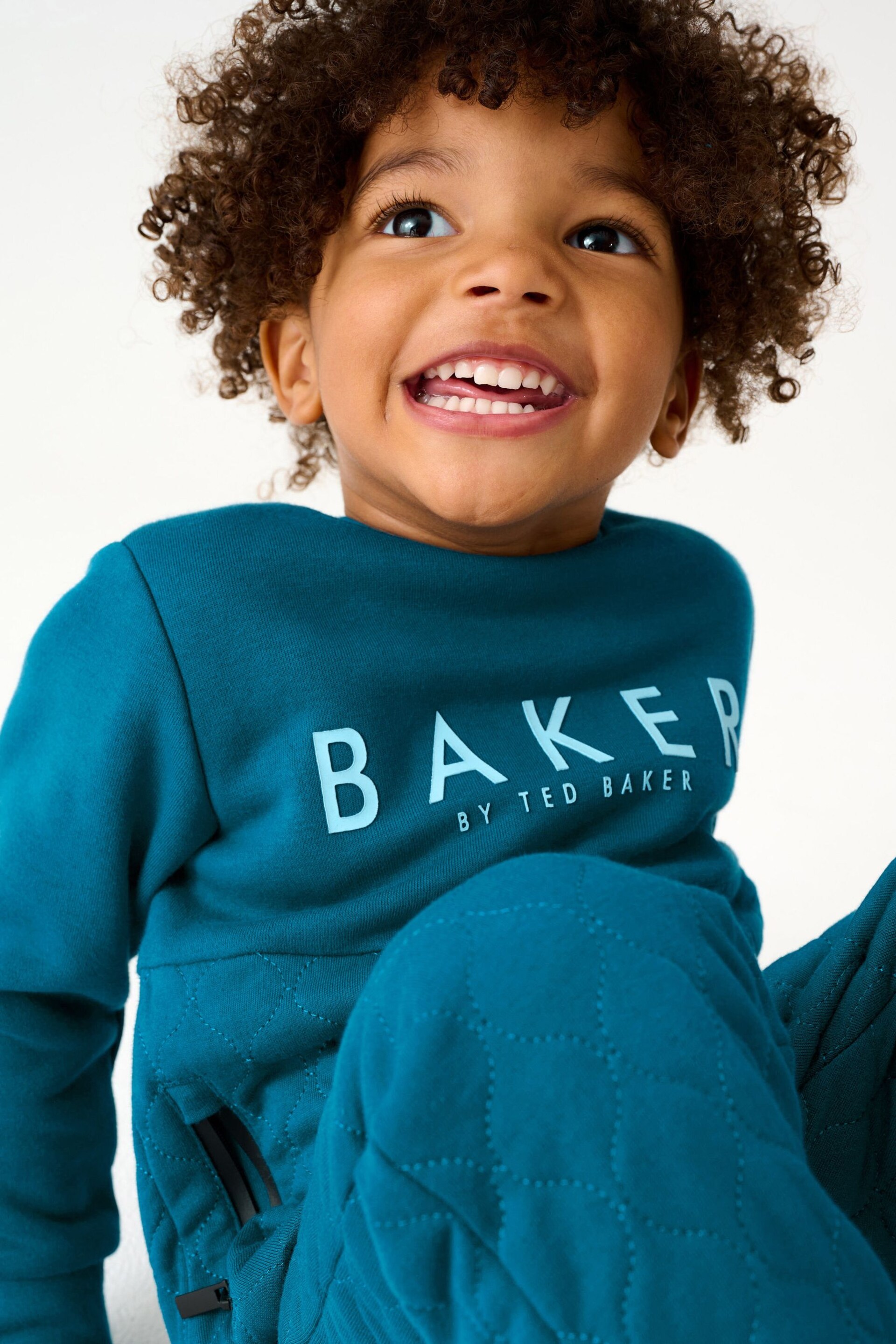 Baker by Ted Baker (0-6yrs) Quilted Sweater and Jogger Set - Image 5 of 13