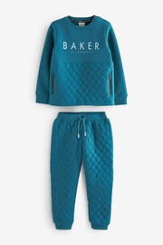 Baker by Ted Baker (0-6yrs) Quilted Sweater and Jogger Set - Image 9 of 13