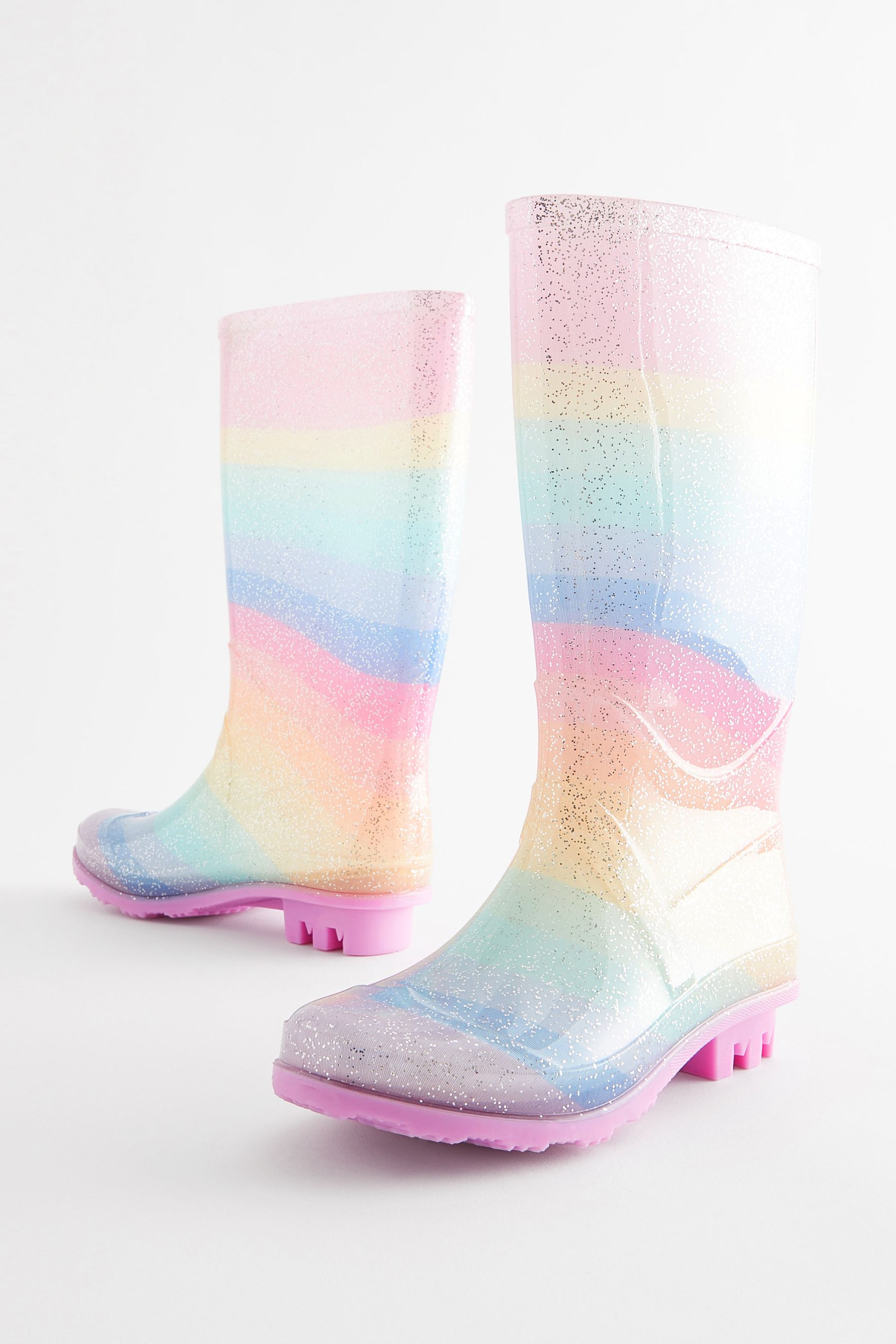 Buy Rainbow Glitter Wellies from the Next UK online shop