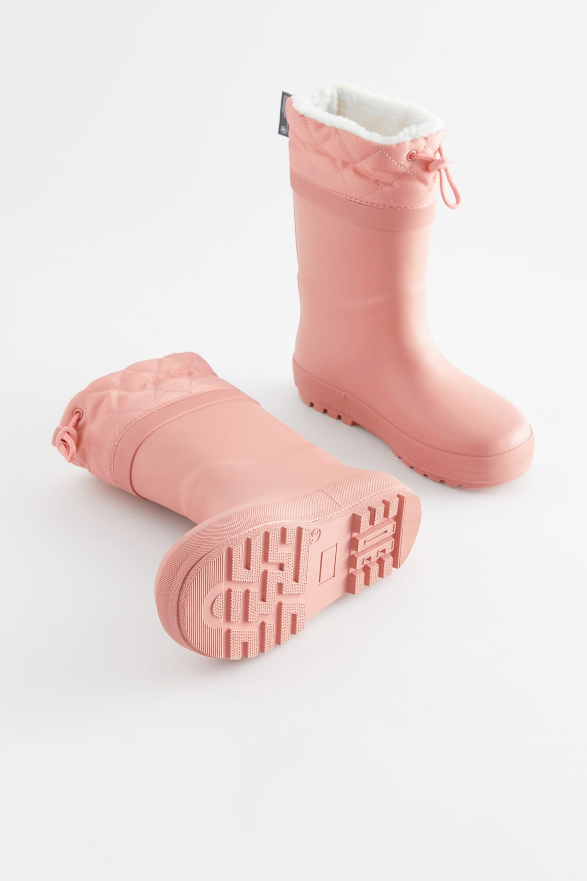 Pink Thermal Thinsulate™ Lined Cuff Wellies - Image 7 of 7