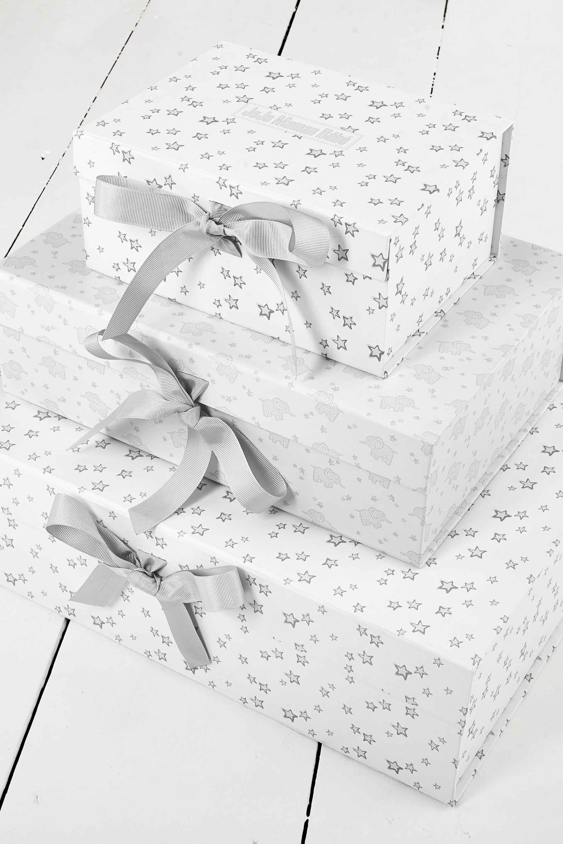 JoJo Maman Bébé Grey Star Gift Box - Image 3 of 3