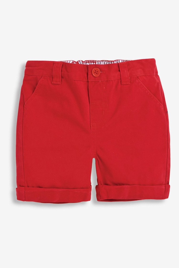 JoJo Maman Bébé Red Twill Chino Shorts - Image 4 of 4