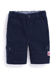 JoJo Maman Bébé Navy Twill Shorts - Image 2 of 2