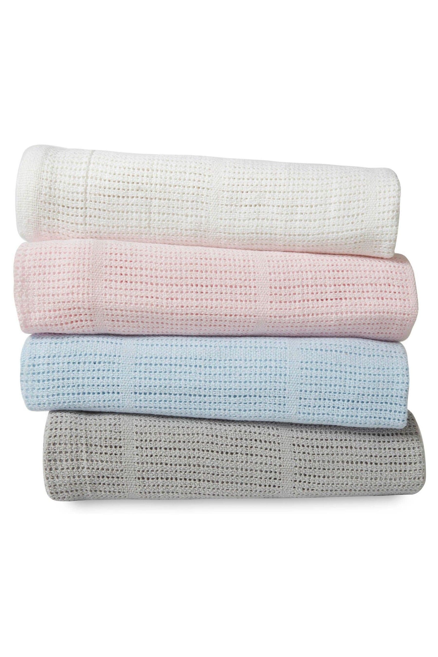Buy Martex Baby Pink Cellular 100 Cotton Blanket from Next Luxembourg