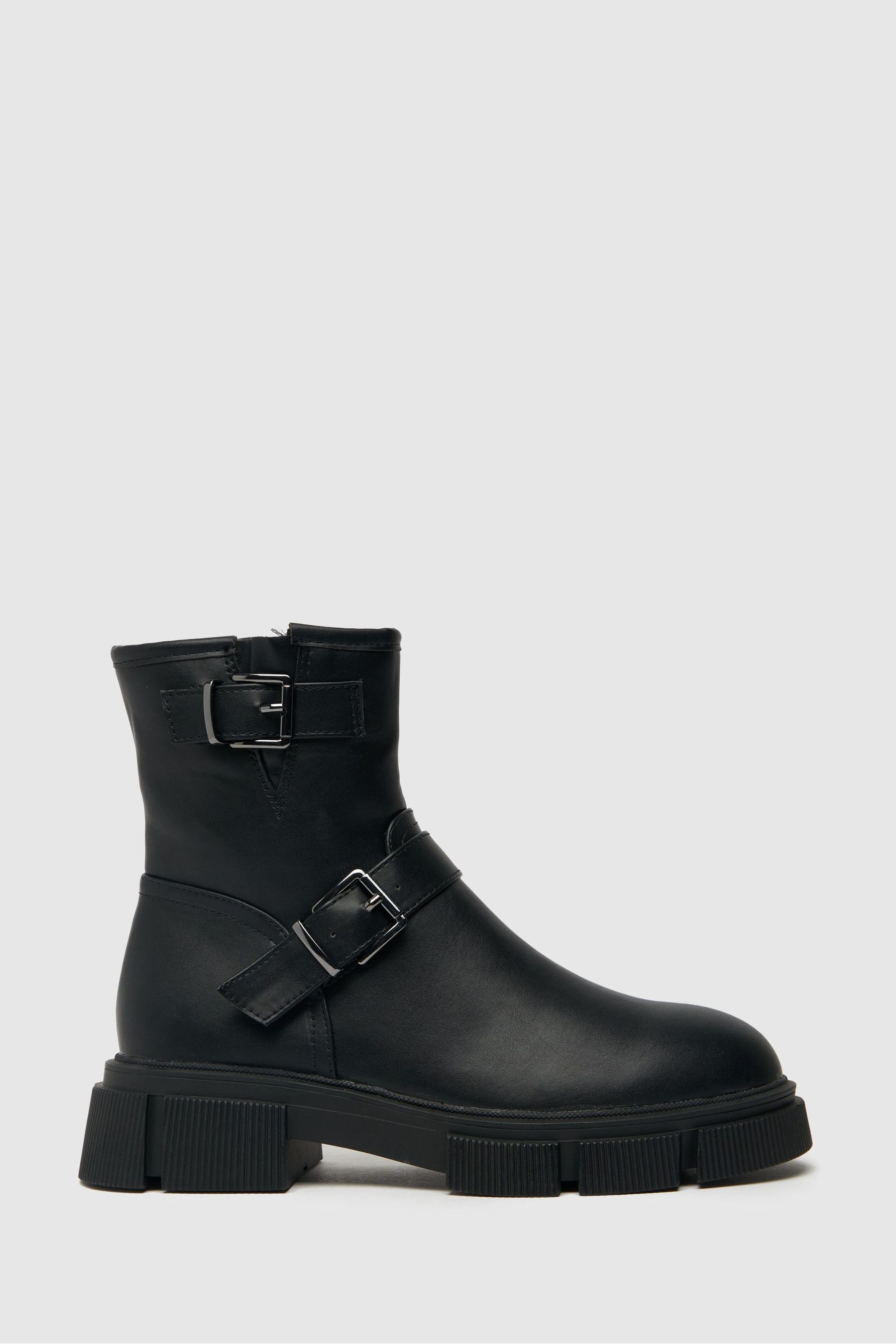 Schuh Celeste Black Biker Boots