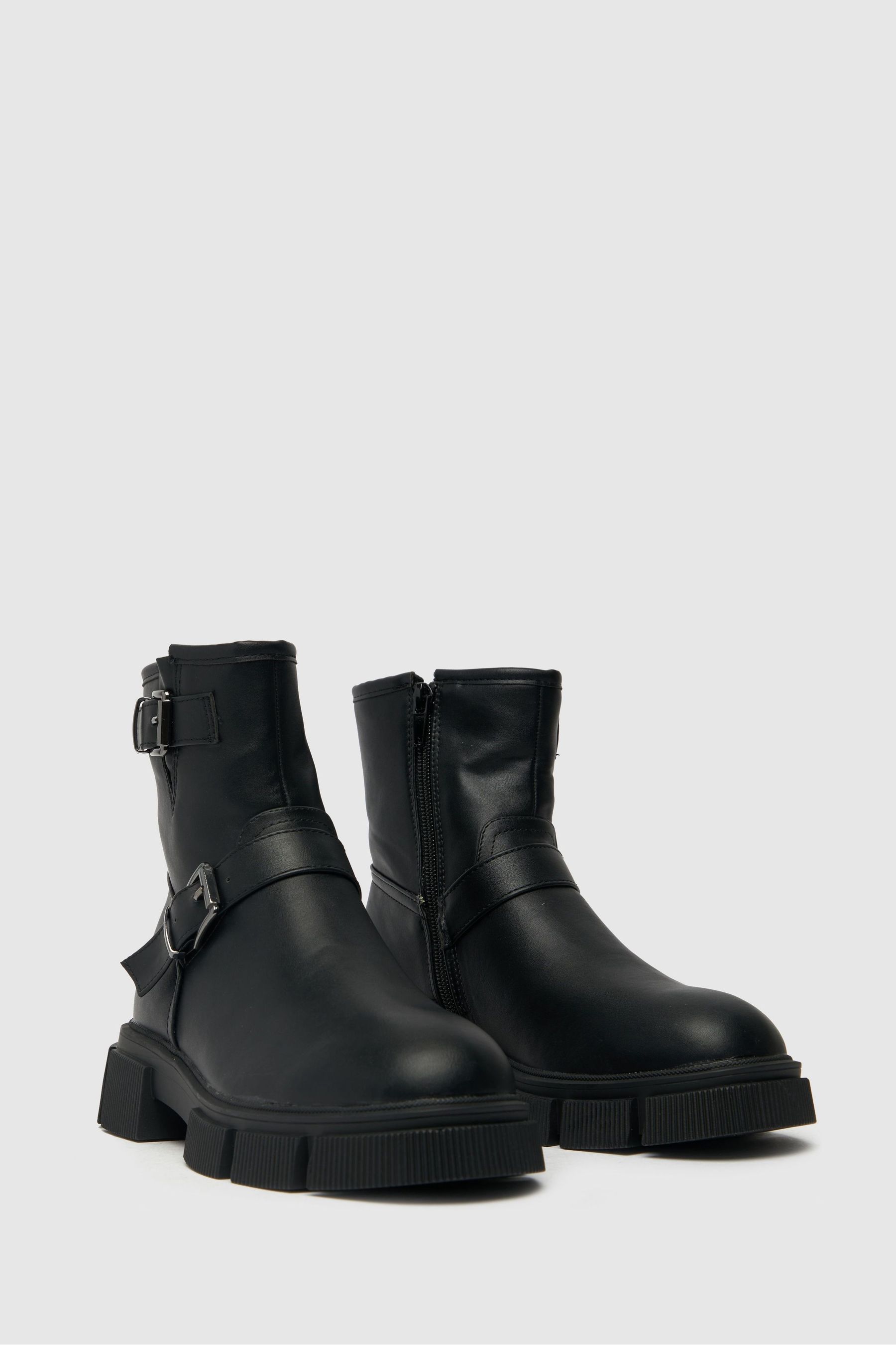 Buy Schuh Celeste Black Biker Boots from Next Ireland