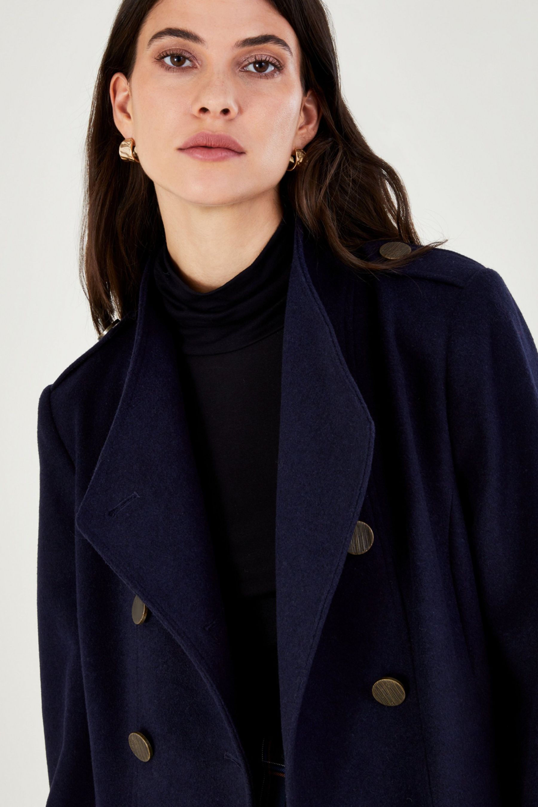 Buy Monsoon Vanessa Skirted Coat In Wool Mix from Next Luxembourg