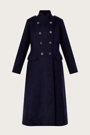 Monsoon Vanessa Skirted Coat In Wool Mix - Image 5 of 5