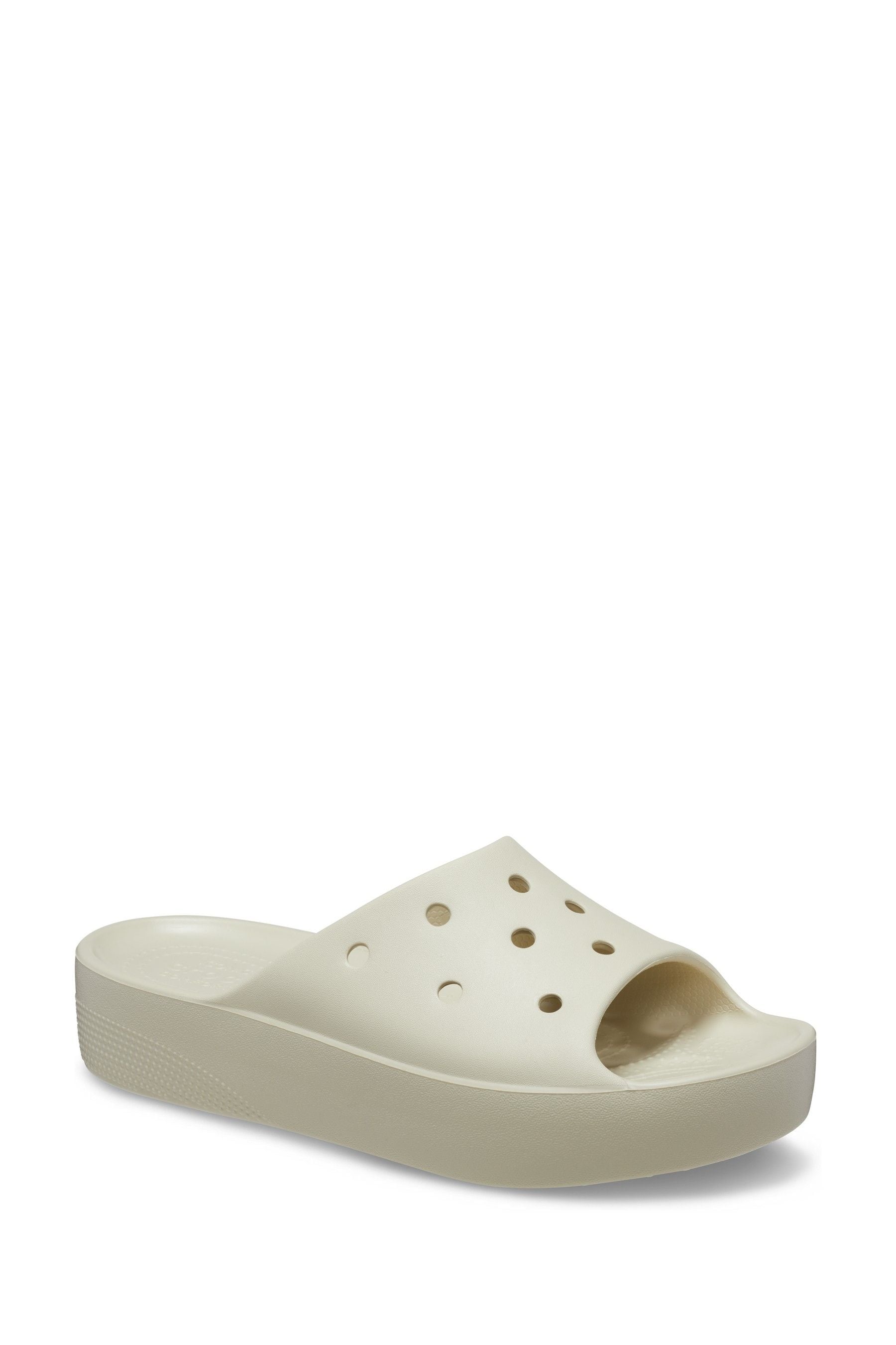 Buy Crocs Cream Classic Platform Slide Sandals from Next USA