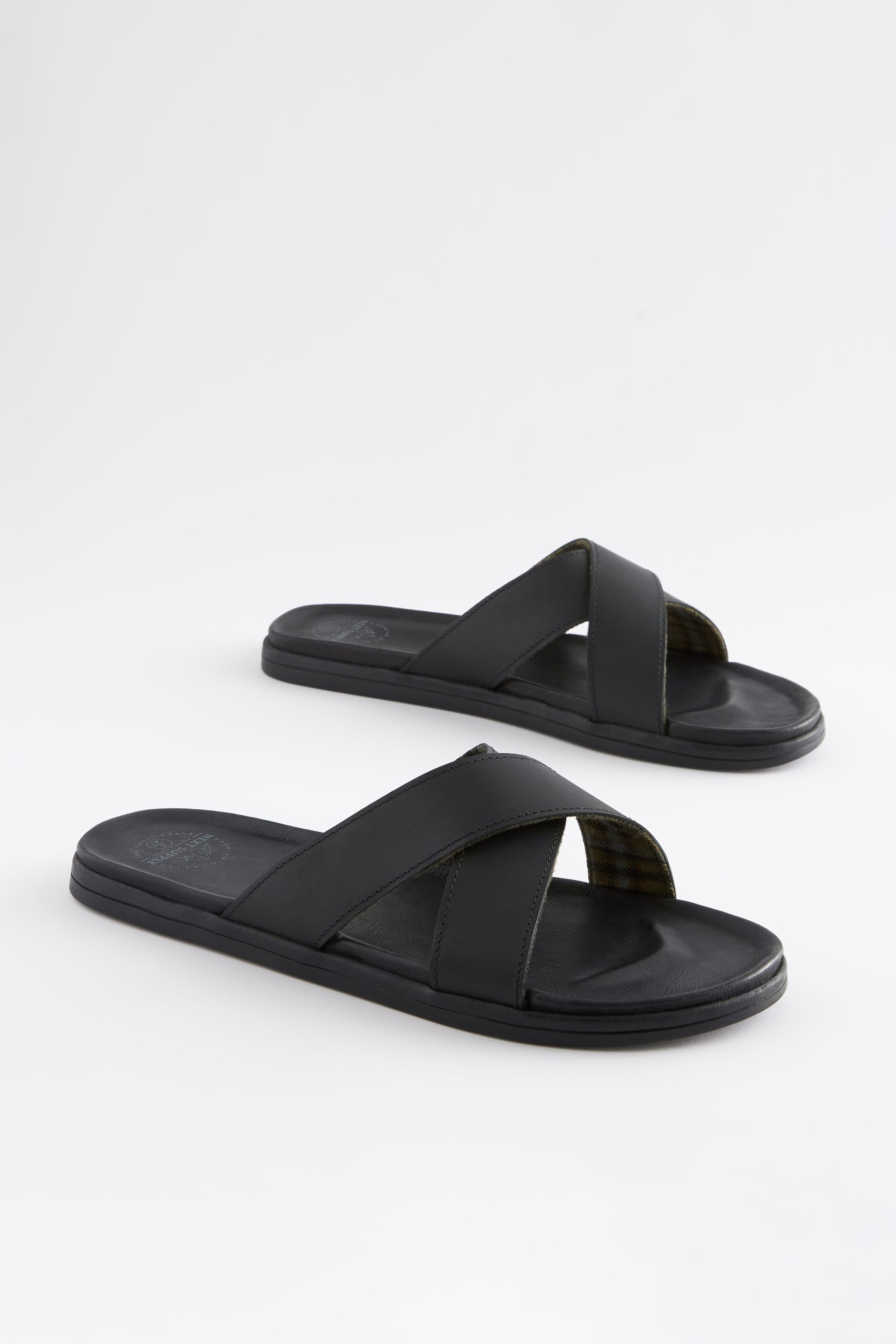 Slip on sandals black store