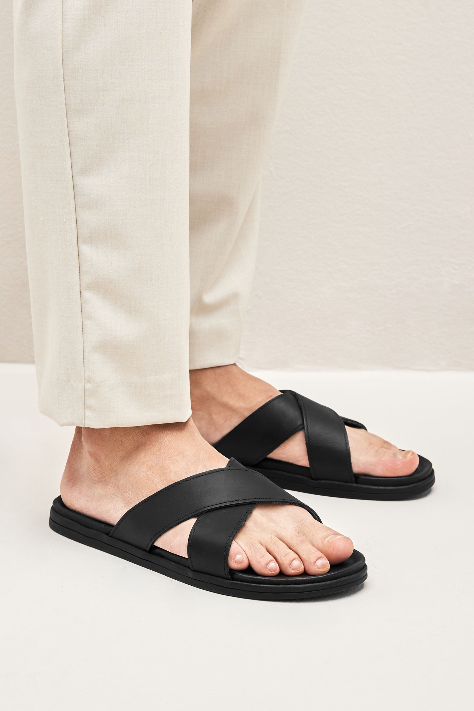 Next slip on sandals sales