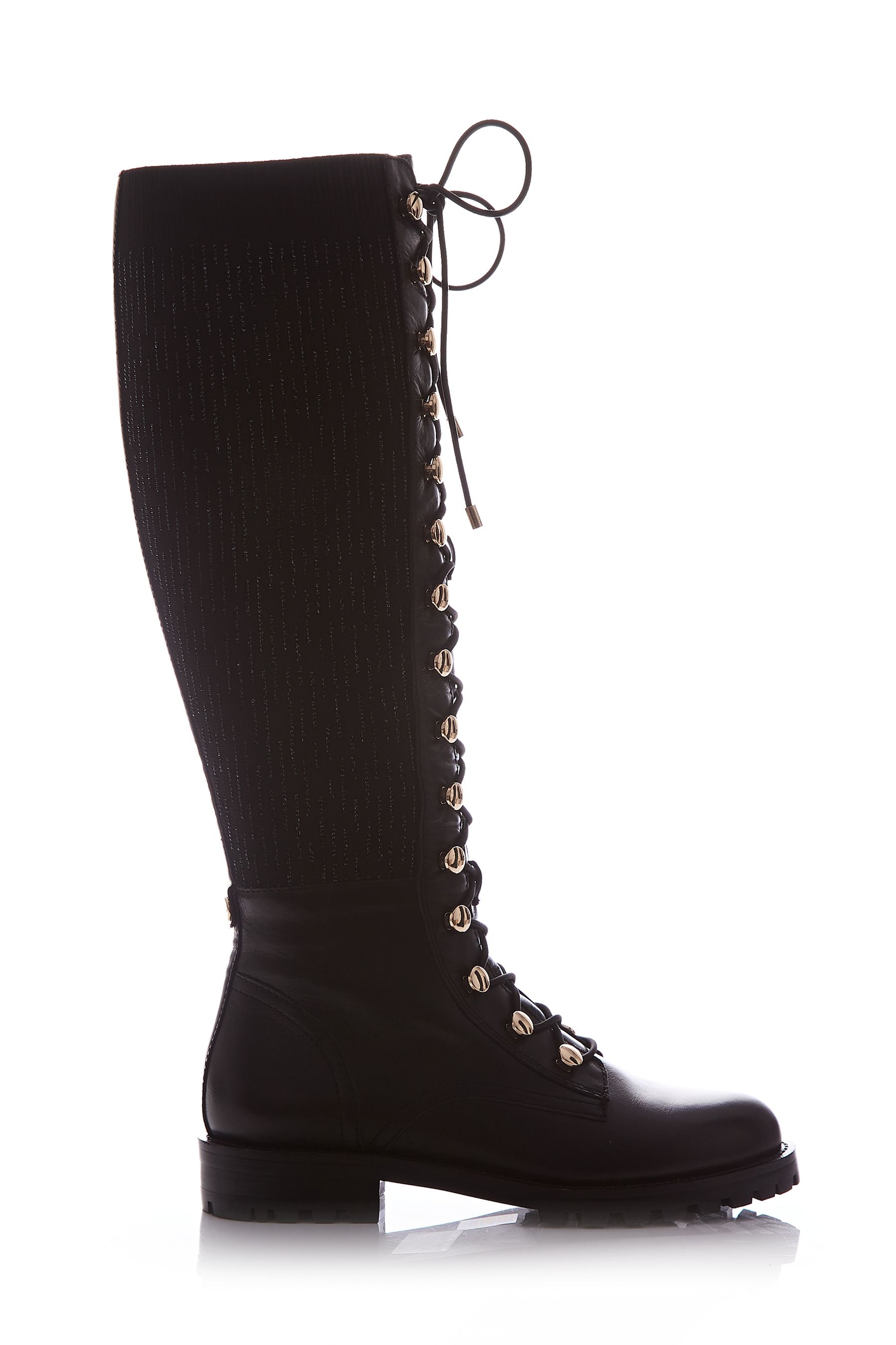 Moda in pelle black boots sale